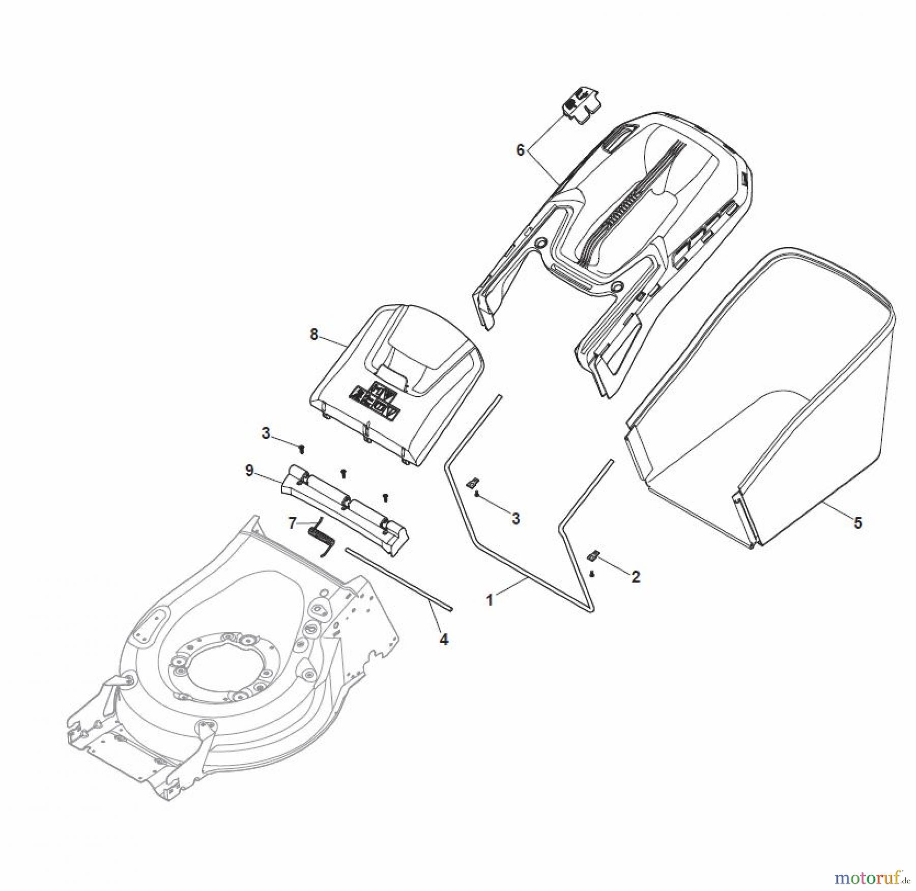 Global Garden Products GGP Rasenmäher Baujahr 2017 Benzin Mit Antrieb 2017 MP1 504 SQ Grass-Catcher