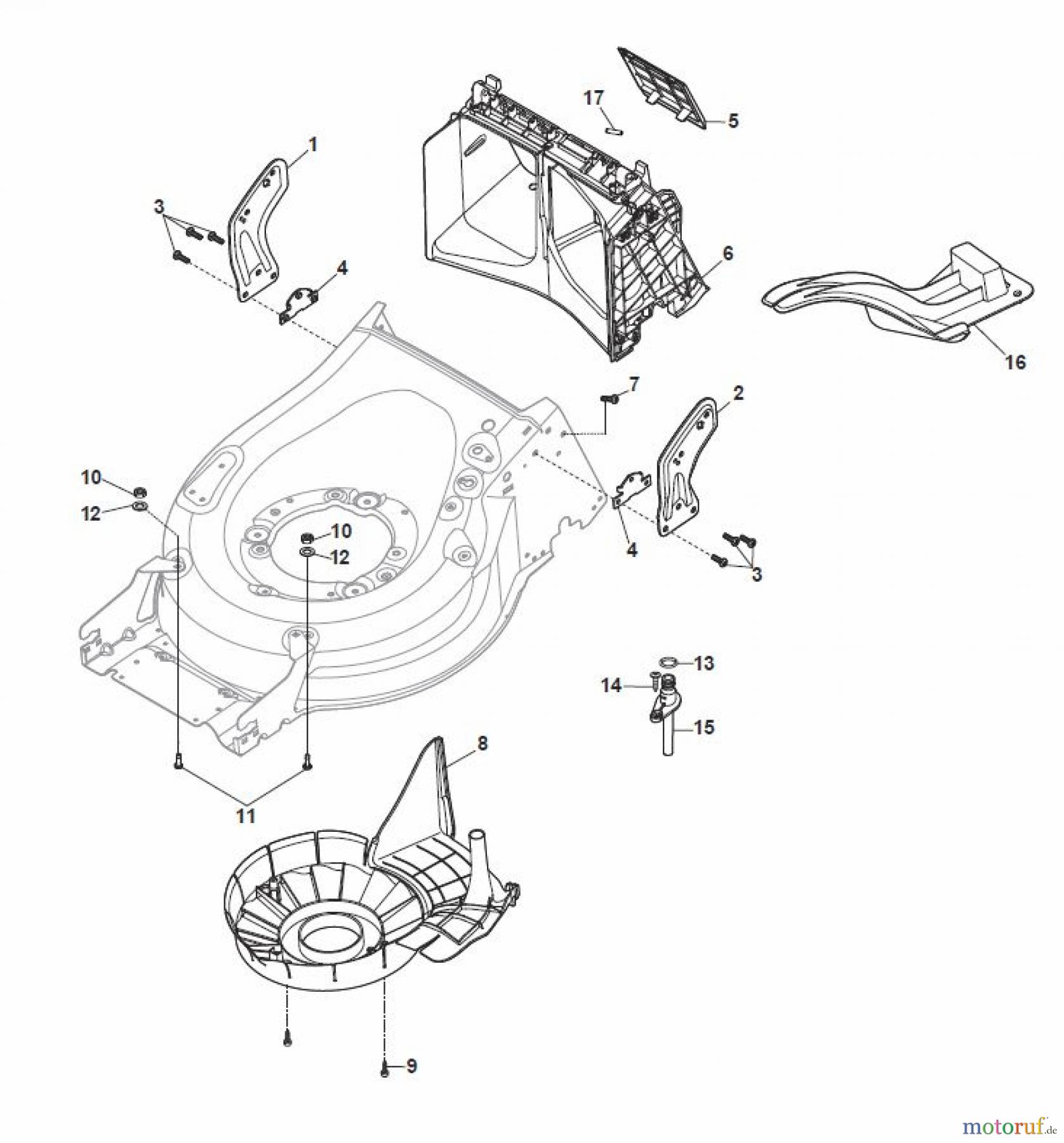 Global Garden Products GGP Rasenmäher Baujahr 2017 Benzin Mit Antrieb 2017 MP1 504 SV Protection, Belt