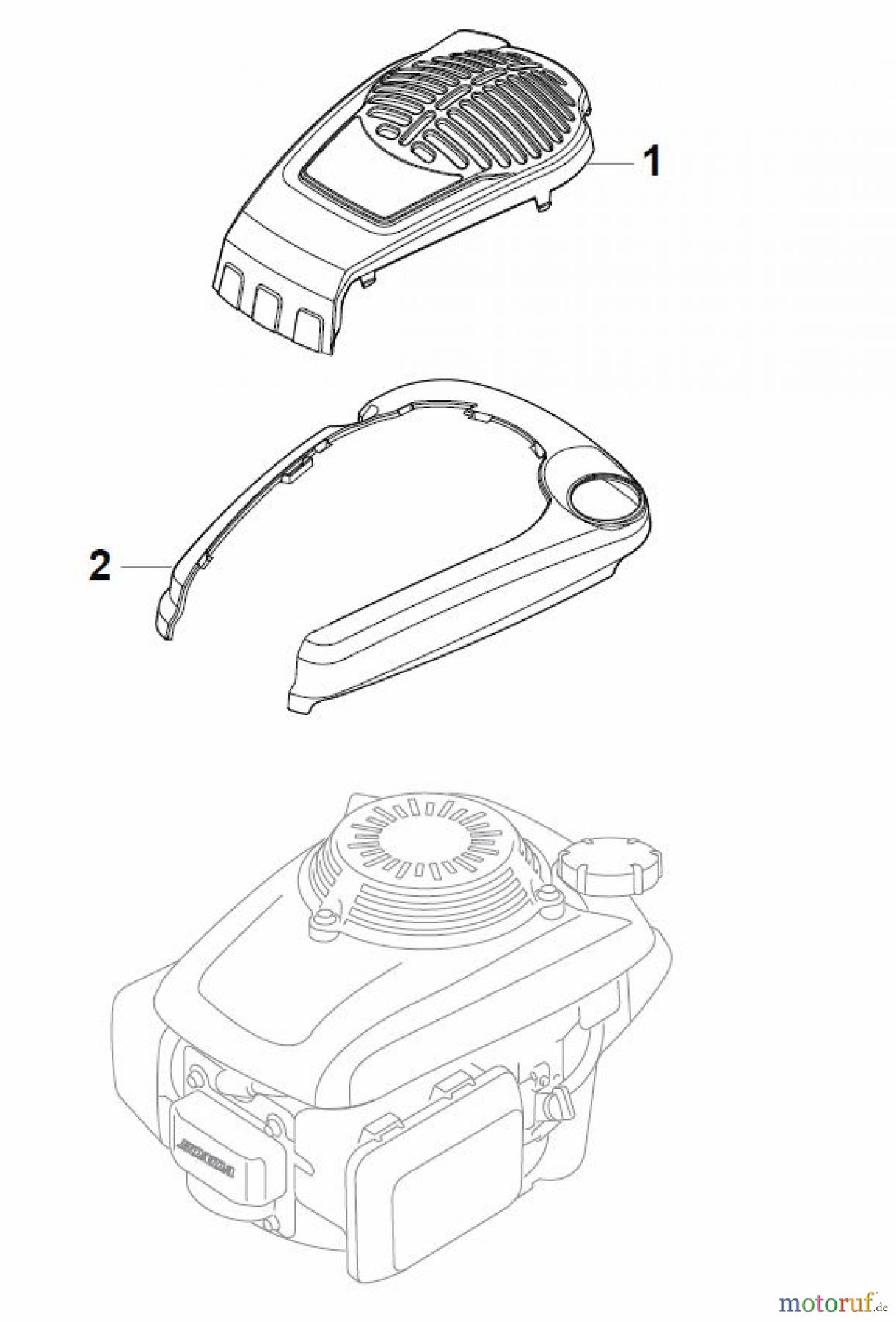 Global Garden Products GGP Rasenmäher Baujahr 2017 Benzin Mit Antrieb 2017 MP1 504 SV Honda Engine Cover