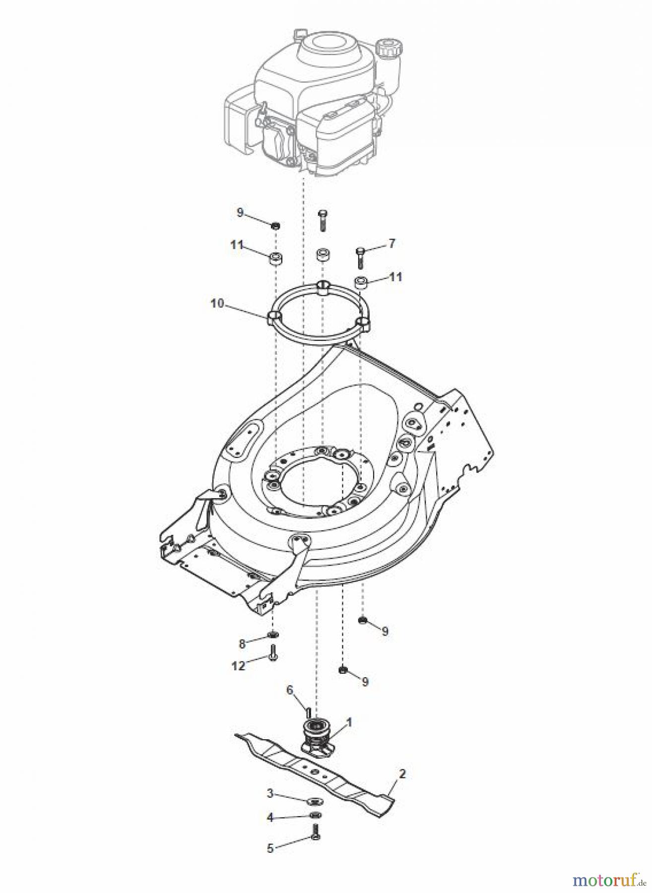Global Garden Products GGP Rasenmäher Baujahr 2017 Benzin Mit Antrieb 2017 MP1 504 SV Blade for B&S 850E-750EX-675E-675EX ES
