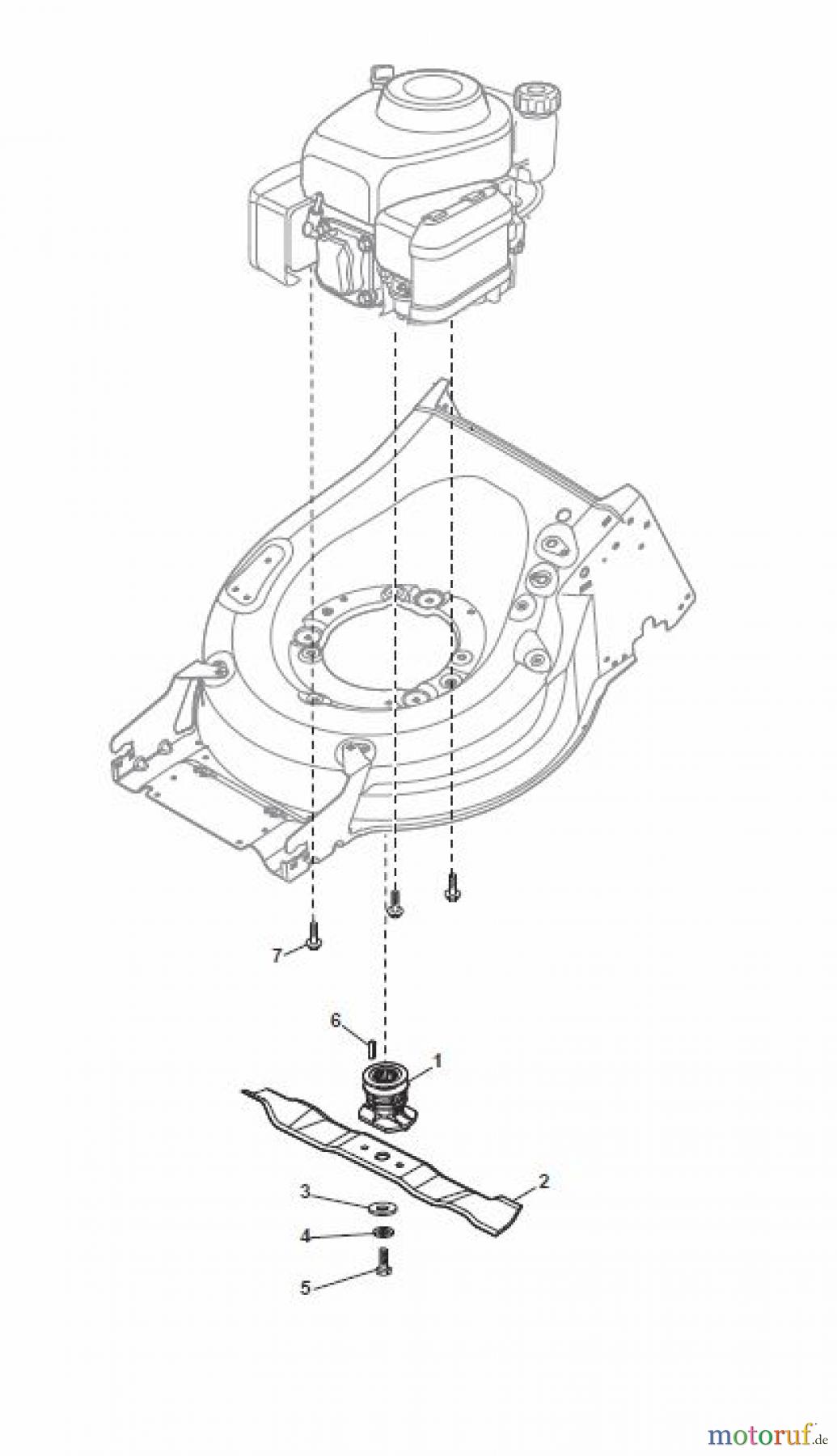 Global Garden Products GGP Rasenmäher Baujahr 2017 Benzin Mit Antrieb 2017 MP1 504 SV Blade