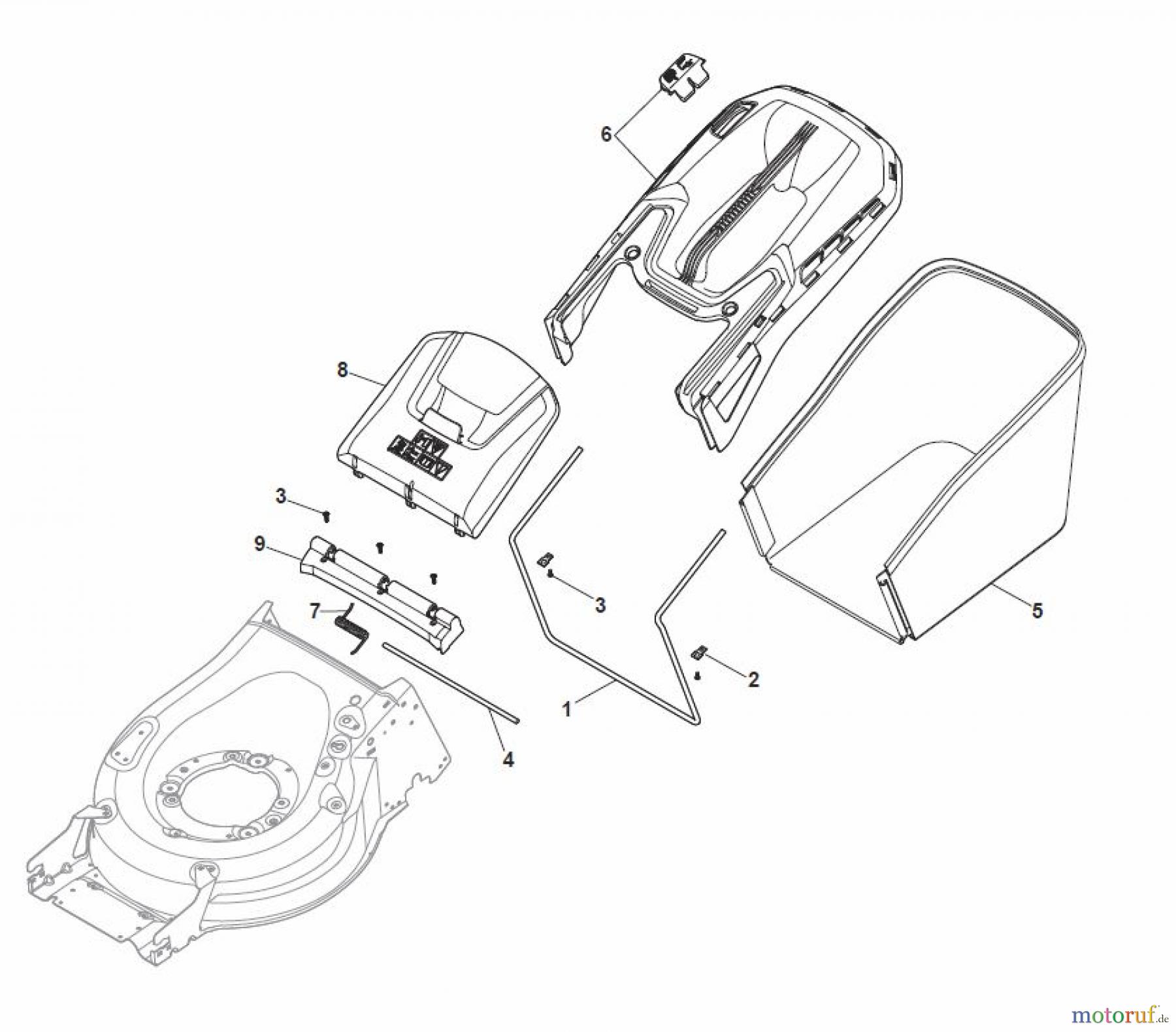 Global Garden Products GGP Rasenmäher Baujahr 2017 Benzin Mit Antrieb 2017 MP1 504 SV Grass-Catcher