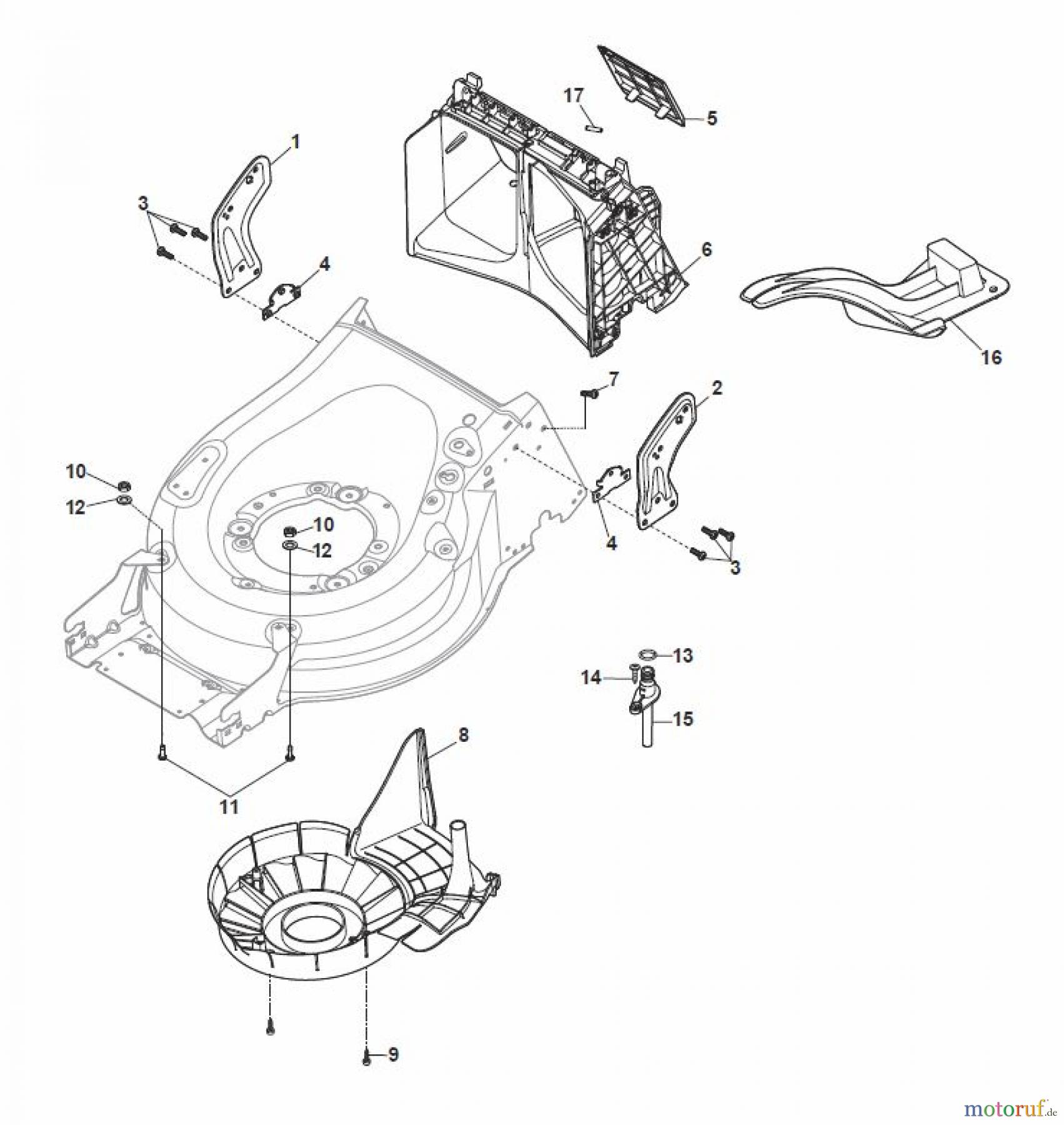 Global Garden Products GGP Rasenmäher Baujahr 2017 Benzin Mit Antrieb 2017 MP1 504 SVE Protection, Belt