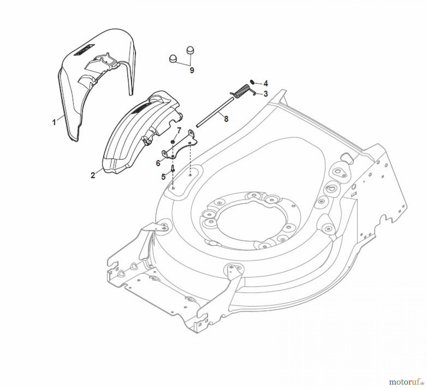  Global Garden Products GGP Rasenmäher Baujahr 2017 Benzin Mit Antrieb 2017 MP1 504 SVQ Ejection-Guard