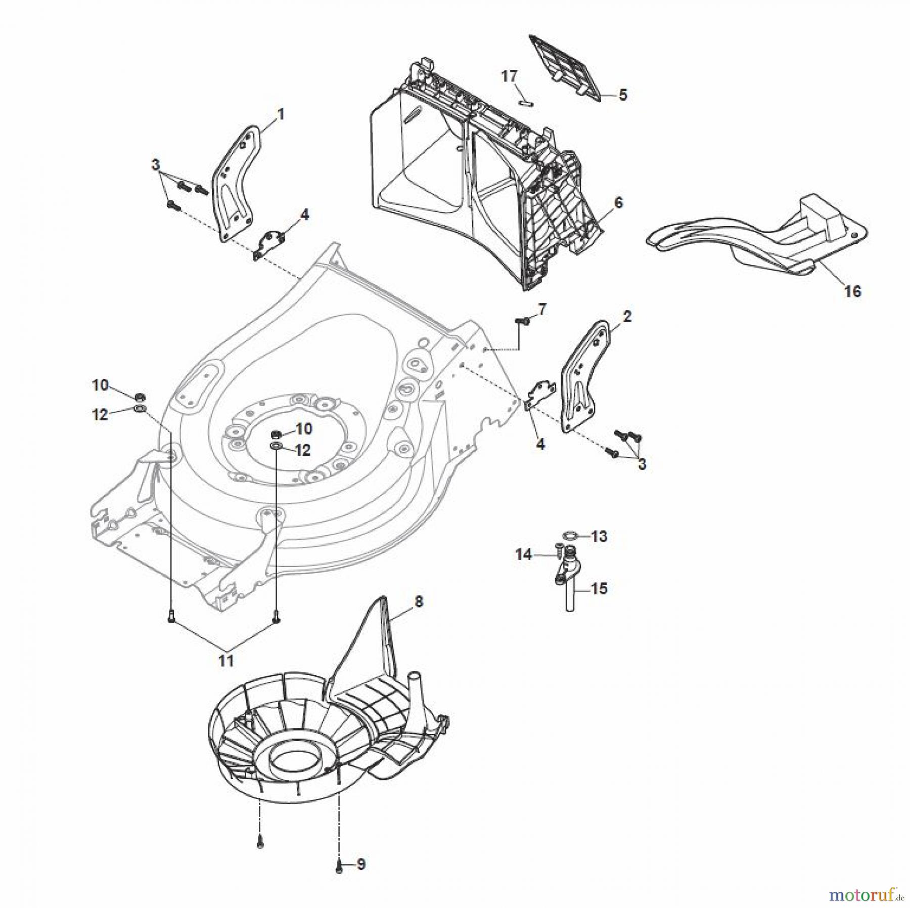 Global Garden Products GGP Rasenmäher Baujahr 2017 Benzin Mit Antrieb 2017 MP1 504 SVQE Protection, Belt