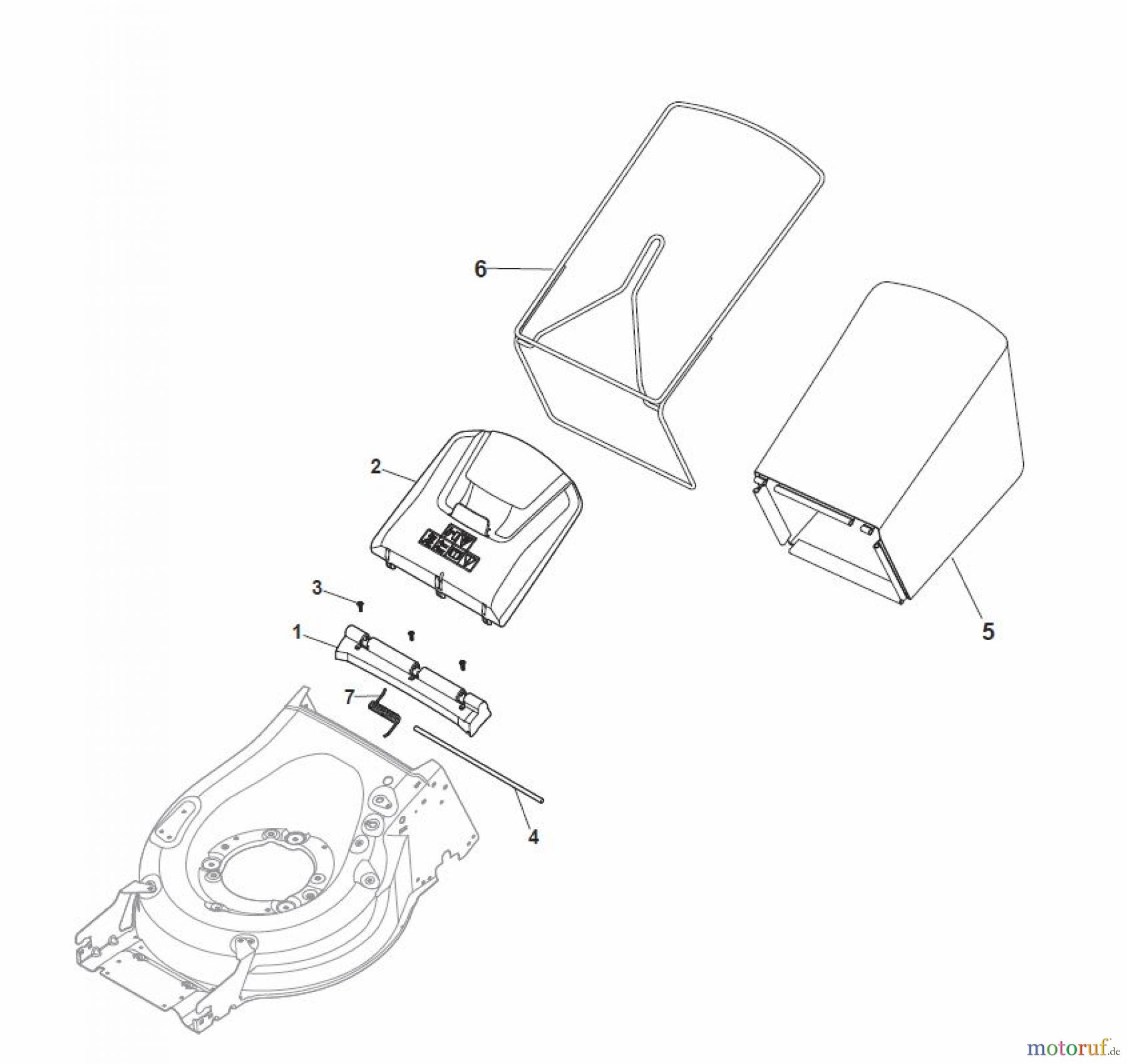 Global Garden Products GGP Rasenmäher Baujahr 2017 Benzin Mit Antrieb 2017 MP1 504 SVQE Grass-Catcher
