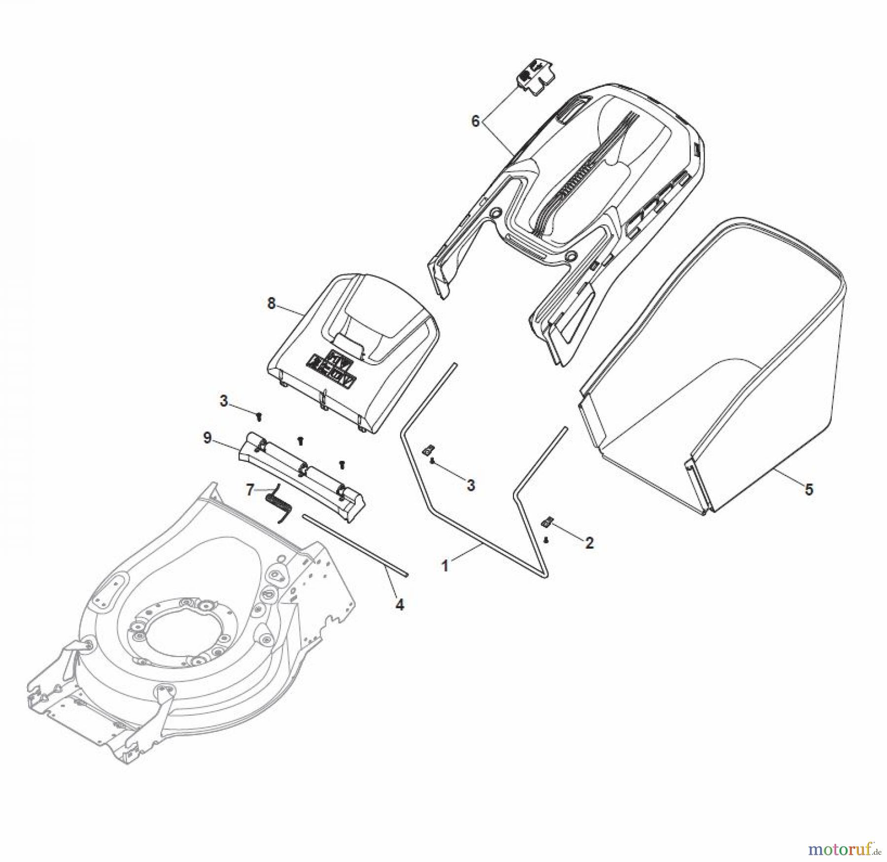  Global Garden Products GGP Rasenmäher Baujahr 2017 Benzin Mit Antrieb 2017 MP1 504 SVQE Grass-Catcher