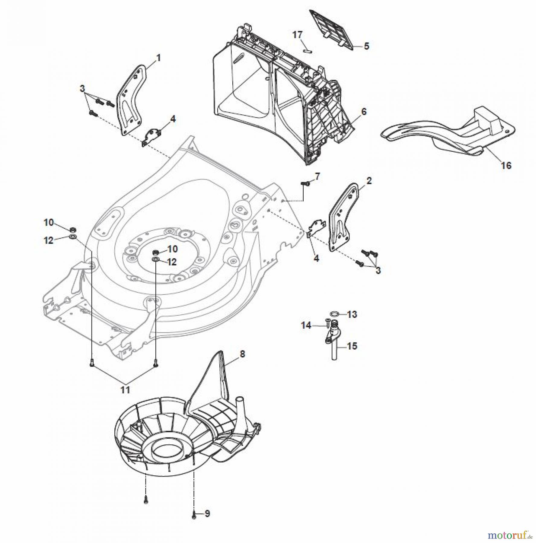  Global Garden Products GGP Rasenmäher Baujahr 2017 Benzin Mit Antrieb 2017 MP1 504 WS Protection, Belt