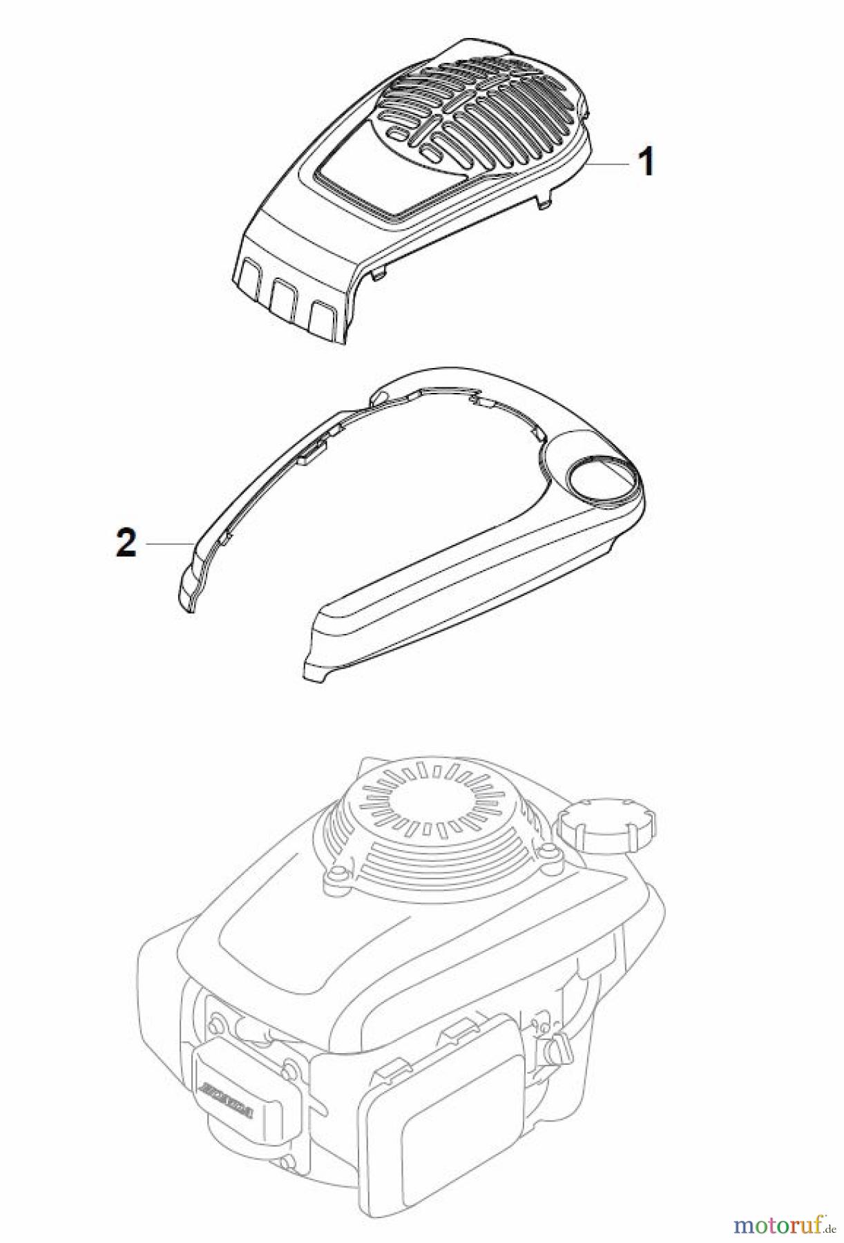 Global Garden Products GGP Rasenmäher Baujahr 2017 Benzin Mit Antrieb 2017 MP1 504 WS Honda Engine Cover