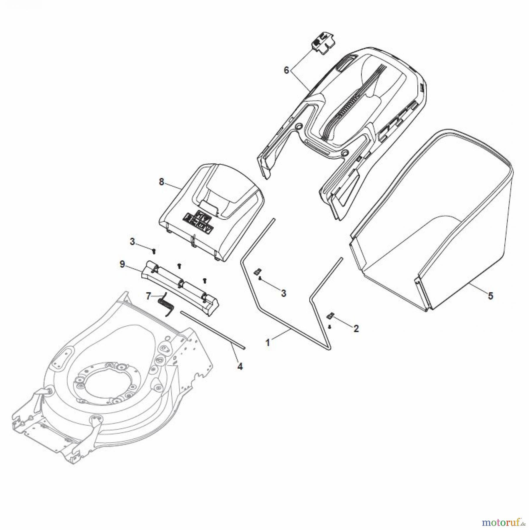 Global Garden Products GGP Rasenmäher Baujahr 2017 Benzin Mit Antrieb 2017 MP1 504 WS Grass-Catcher
