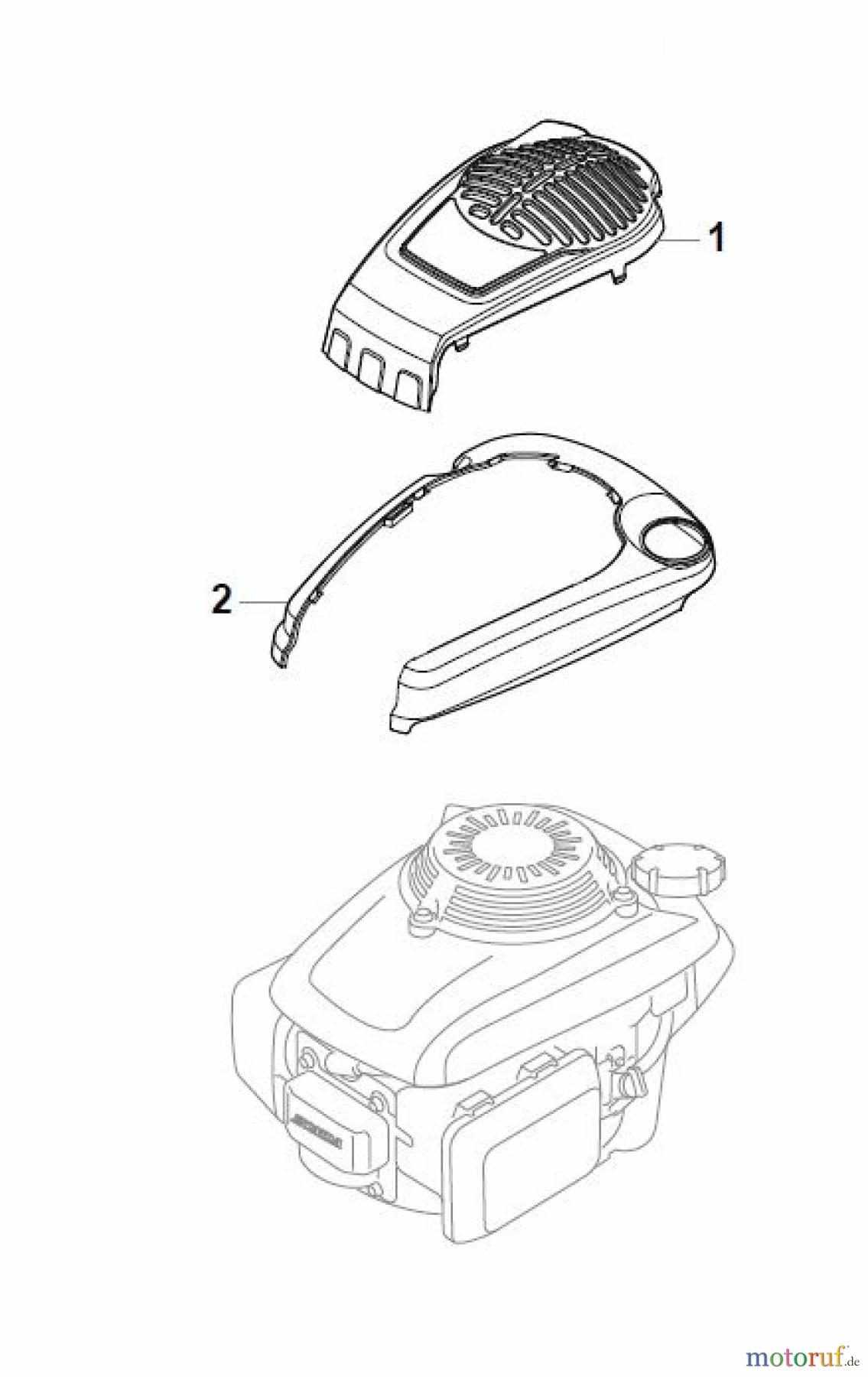  Global Garden Products GGP Rasenmäher Baujahr 2017 Benzin Mit Antrieb 2017 MP1 504 WSE Honda Engine Cover