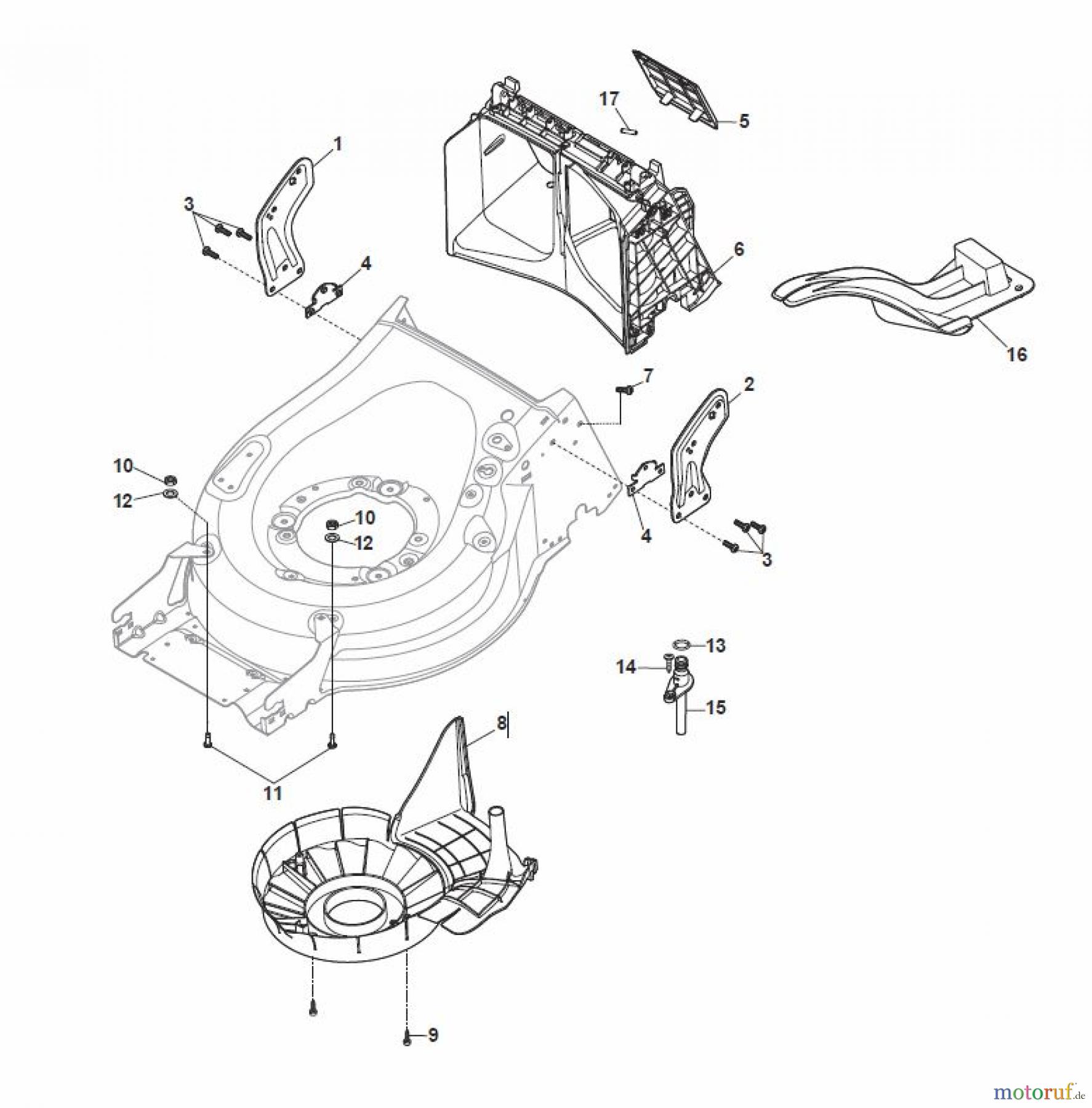 Global Garden Products GGP Rasenmäher Baujahr 2017 Benzin Mit Antrieb 2017 MP1 504 WSQ Protection, Belt