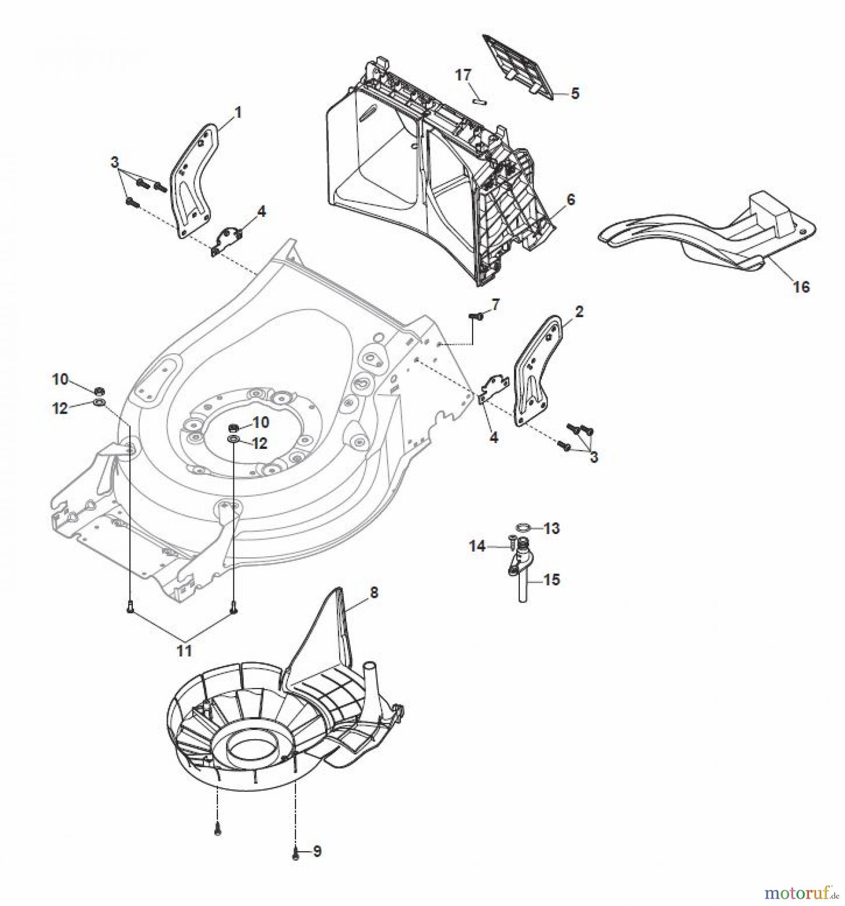  Global Garden Products GGP Rasenmäher Baujahr 2017 Benzin Mit Antrieb 2017 MP1 504 WSQE Protection, Belt