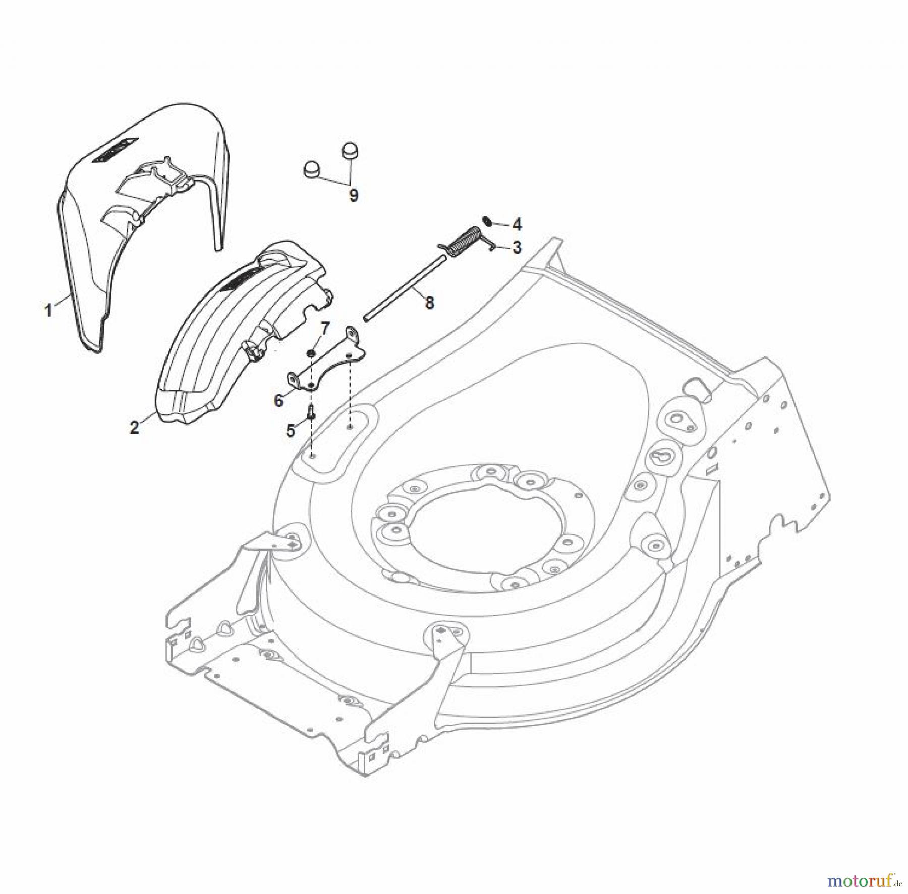 Global Garden Products GGP Rasenmäher Baujahr 2017 Benzin Mit Antrieb 2017 MP1 504 WSQE Ejection-Guard