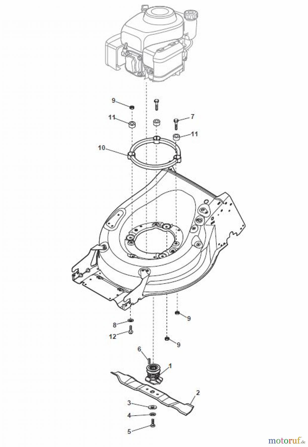 Global Garden Products GGP Rasenmäher Baujahr 2017 Benzin Mit Antrieb 2017 MP1 504 WSQE Blade for B&S 850E-750EX-675E-675EX ES