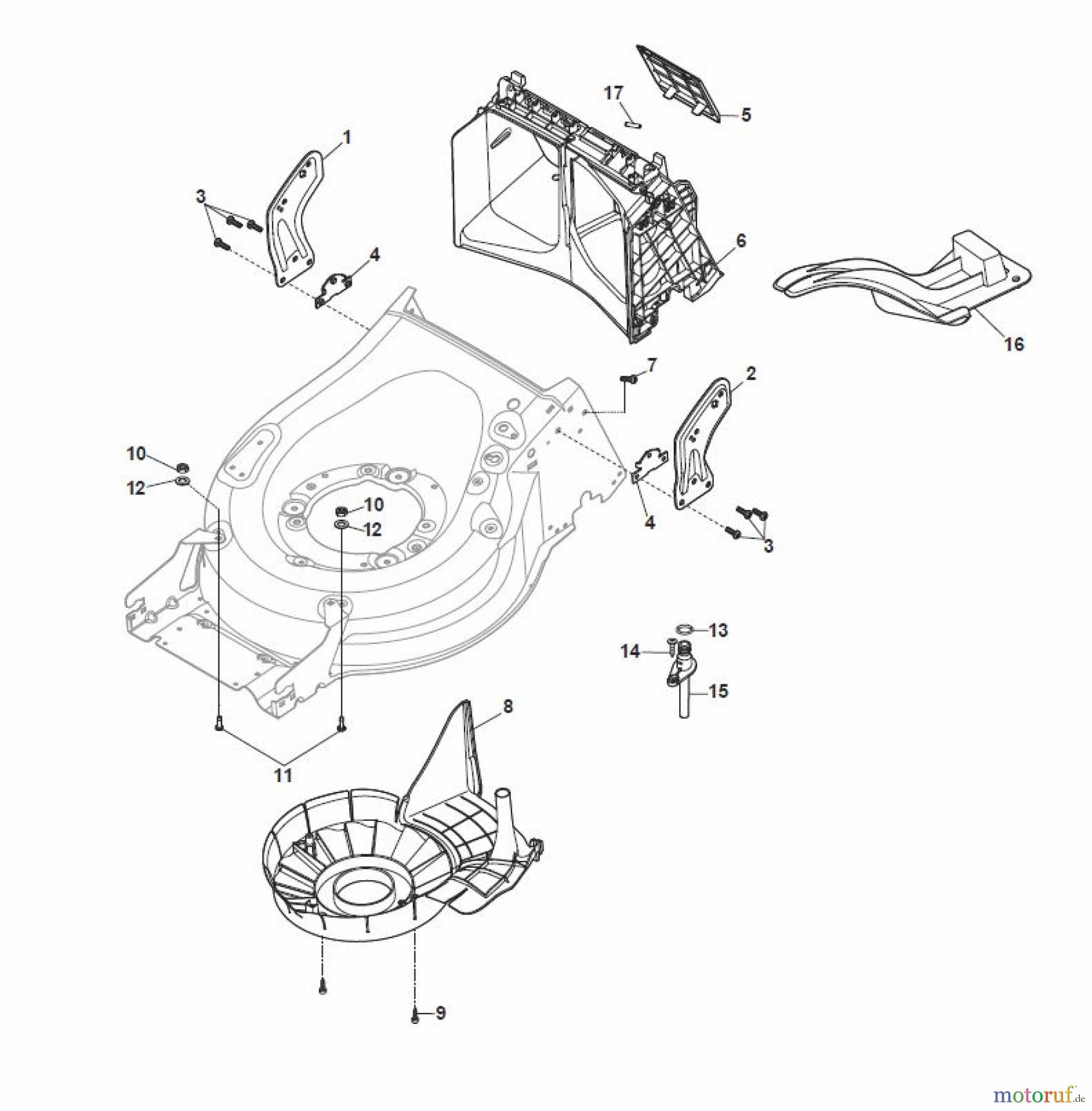  Global Garden Products GGP Rasenmäher Baujahr 2017 Benzin Mit Antrieb 2017 MP1 504 WSV Protection, Belt