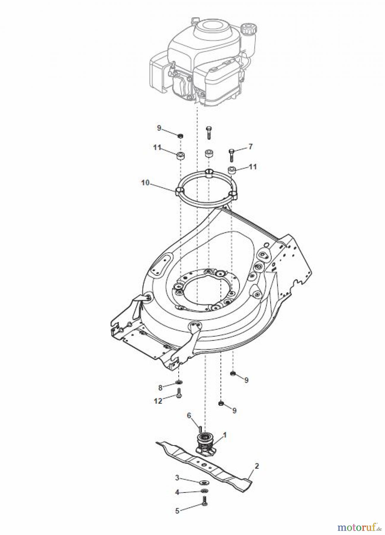 Global Garden Products GGP Rasenmäher Baujahr 2017 Benzin Mit Antrieb 2017 MP1 504 WSV Blade for B&S 850E-750EX-675E-675EX ES