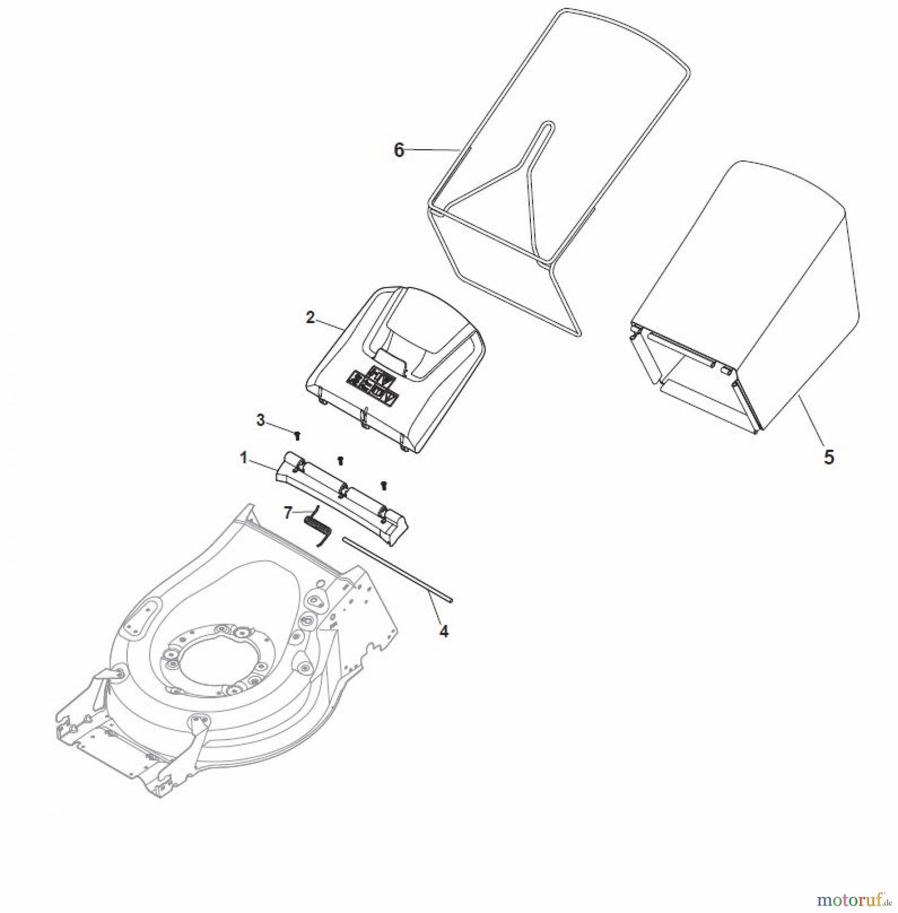 Global Garden Products GGP Rasenmäher Baujahr 2017 Benzin Mit Antrieb 2017 MP1 504 WSV Grass-Catcher