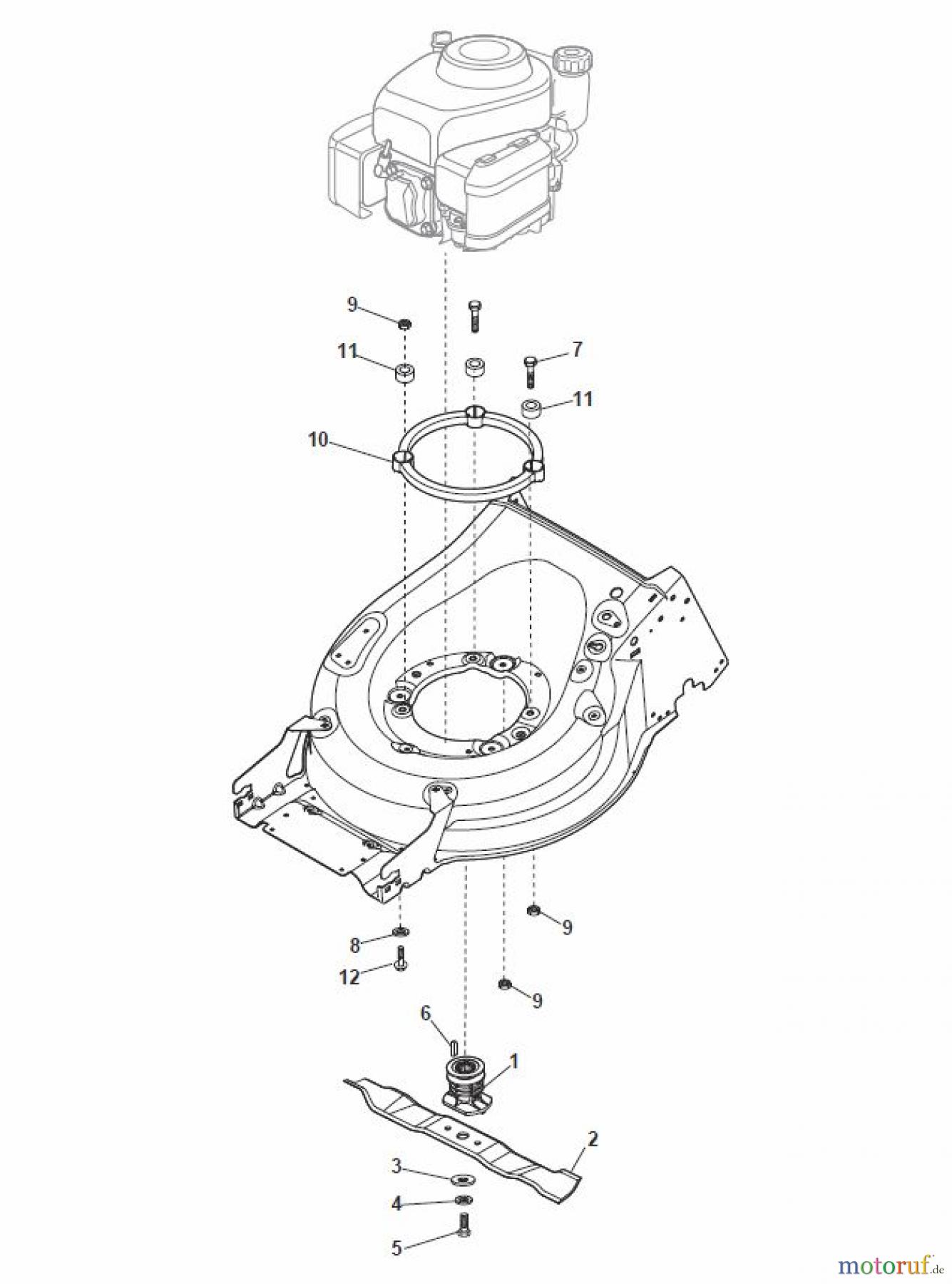 Global Garden Products GGP Rasenmäher Baujahr 2017 Benzin Mit Antrieb 2017 MP1 504 WSVE Blade for B&S 850E-750EX-675E-675EX ES