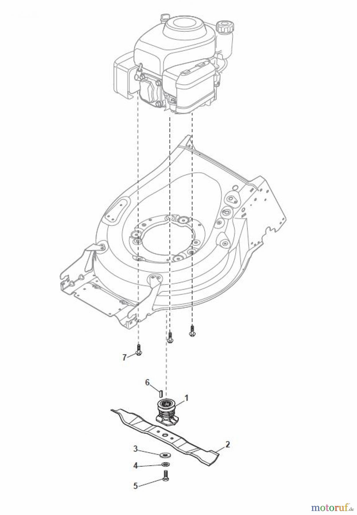 Global Garden Products GGP Rasenmäher Baujahr 2017 Benzin Mit Antrieb 2017 MP1 504 WSVE Blade