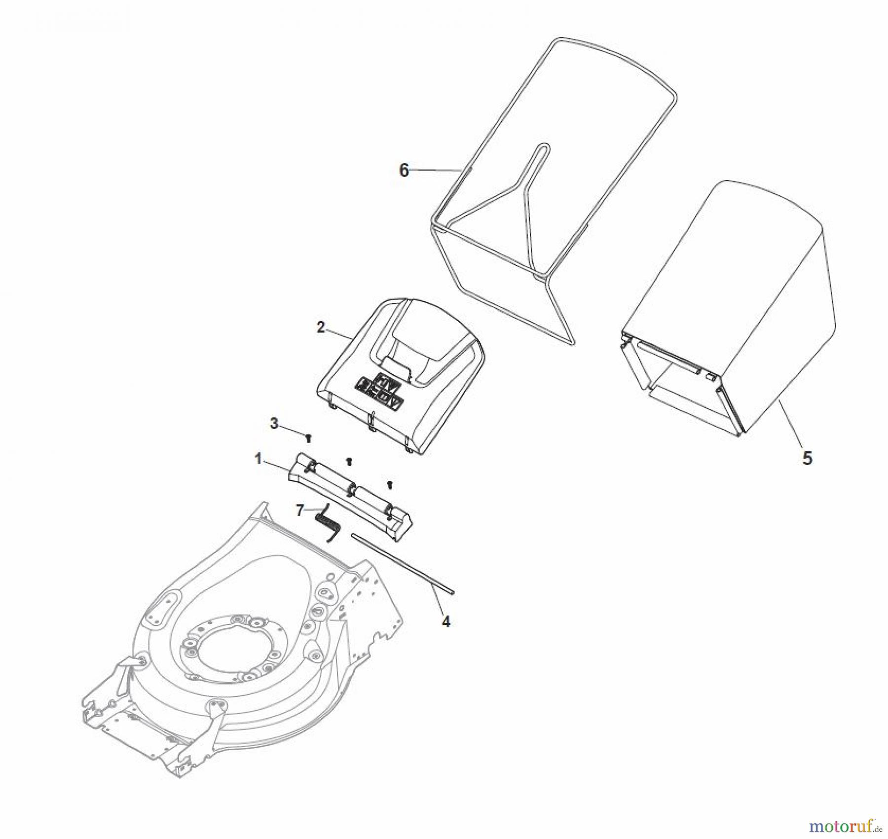 Global Garden Products GGP Rasenmäher Baujahr 2017 Benzin Mit Antrieb 2017 MP1 504 WSVE Grass-Catcher