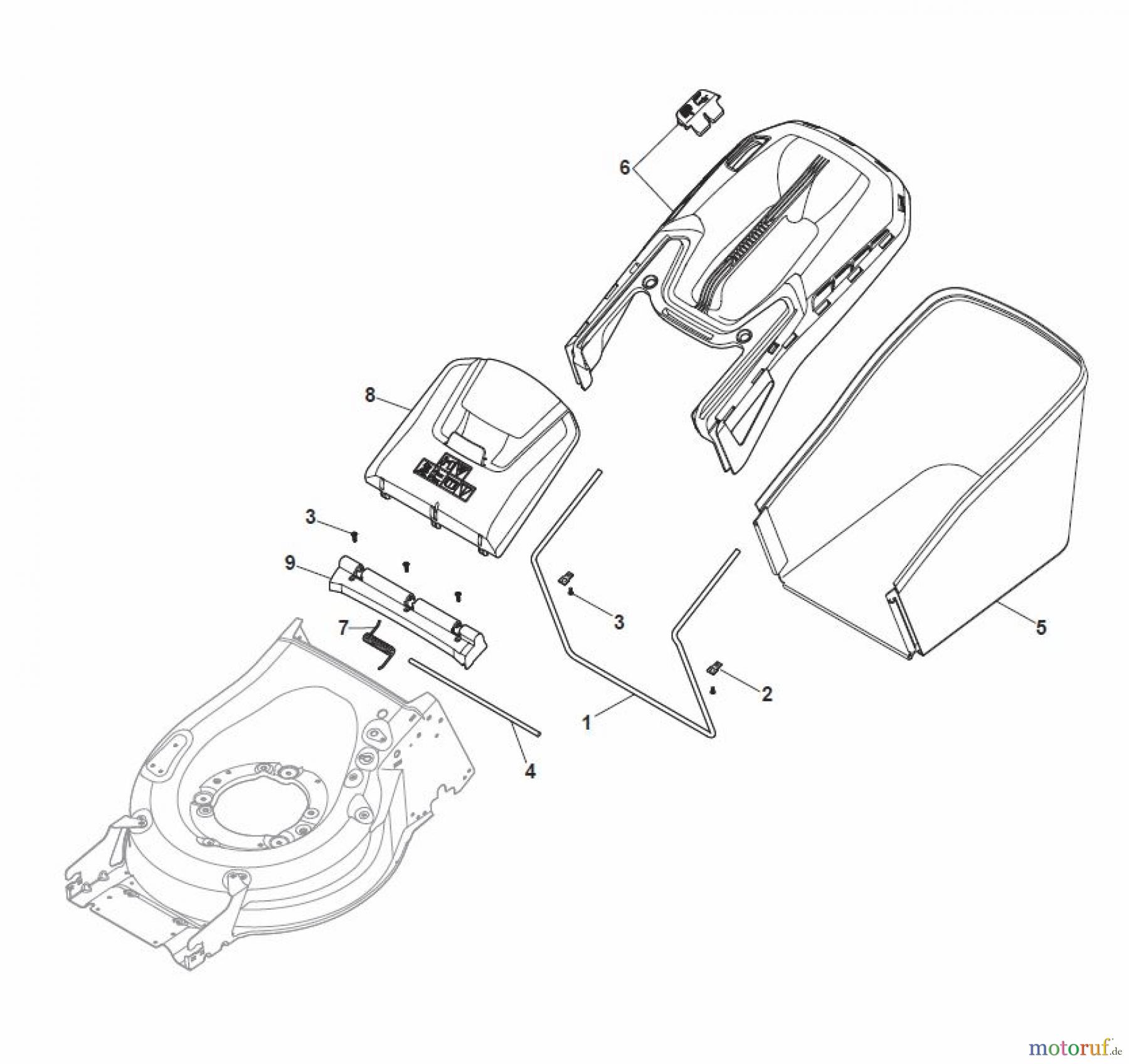  Global Garden Products GGP Rasenmäher Baujahr 2017 Benzin Mit Antrieb 2017 MP1 504 WSVE Grass-Catcher