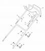 Global Garden Products GGP Baujahr 2017 Benzin Mit Antrieb 2017 MP1 504 WSVQ Ersatzteile Handle, Upper Part