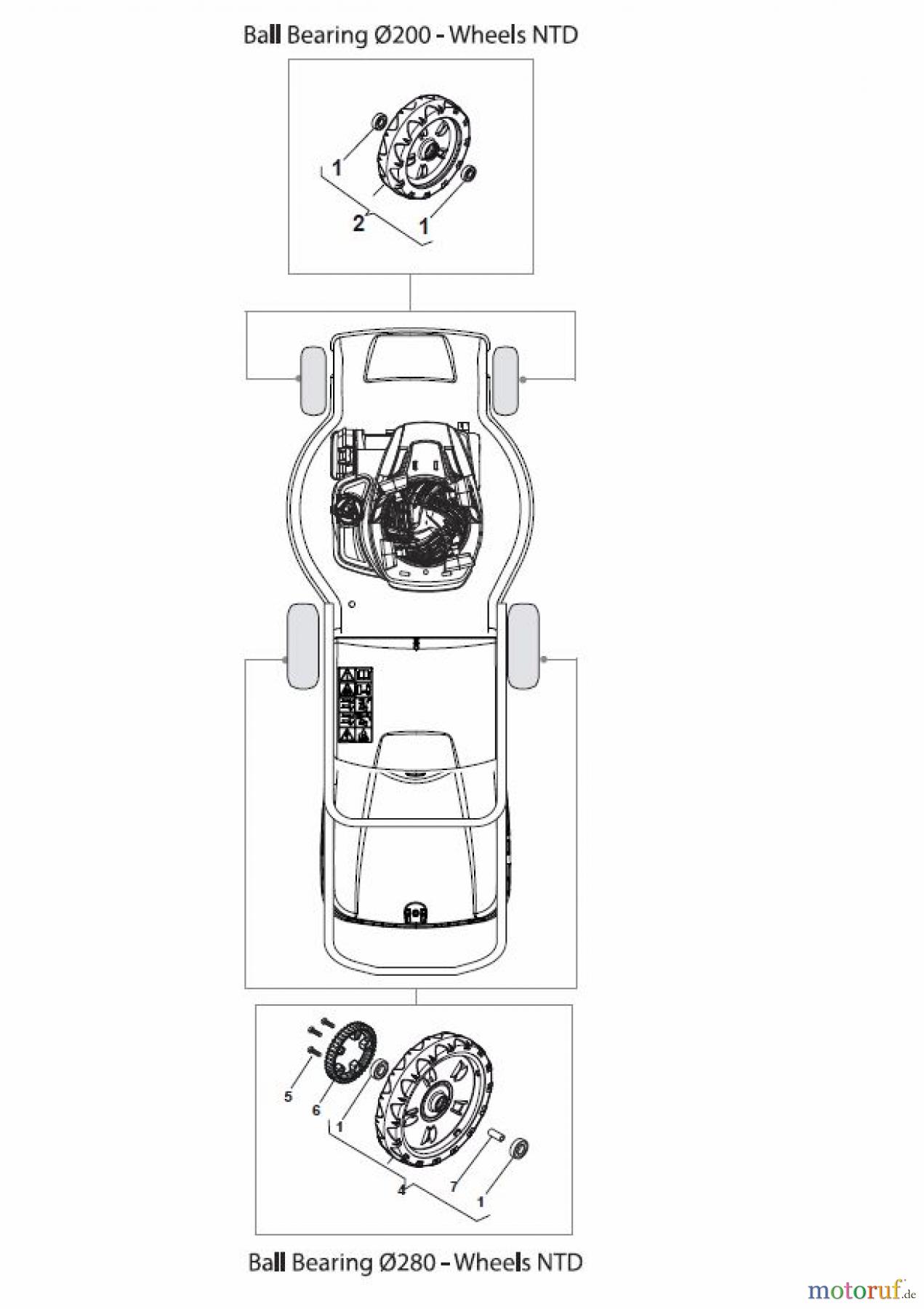  Global Garden Products GGP Rasenmäher Baujahr 2017 Benzin Mit Antrieb 2017 MP1 504 WSVQ Wheels and Hub Caps