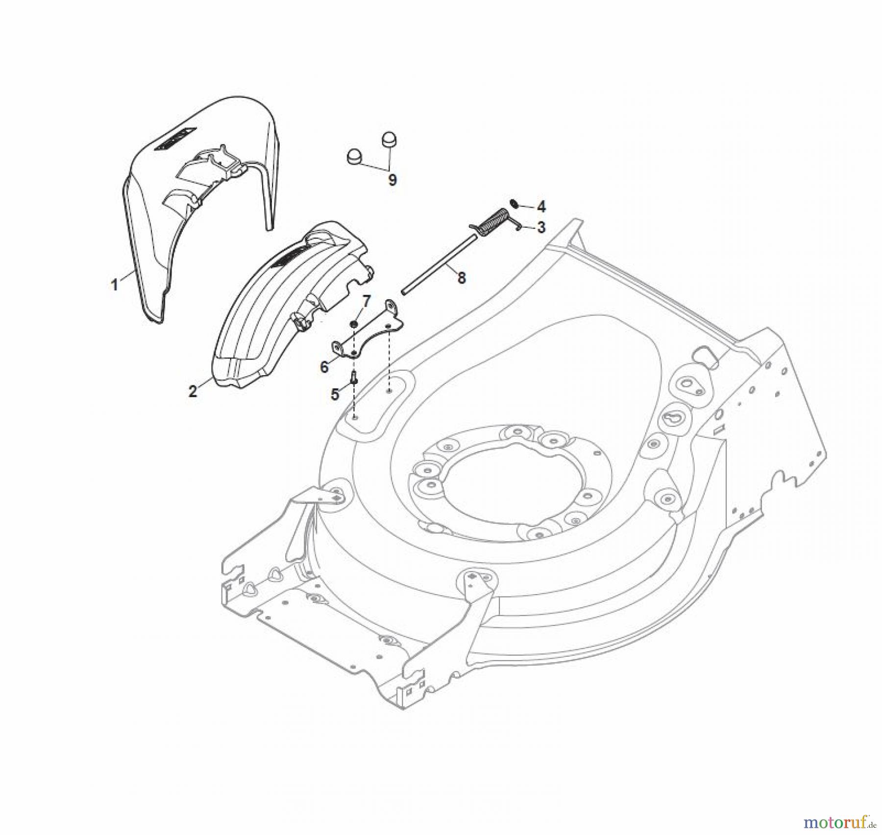  Global Garden Products GGP Rasenmäher Baujahr 2017 Benzin Mit Antrieb 2017 MP1 504 WSVQ Ejection-Guard