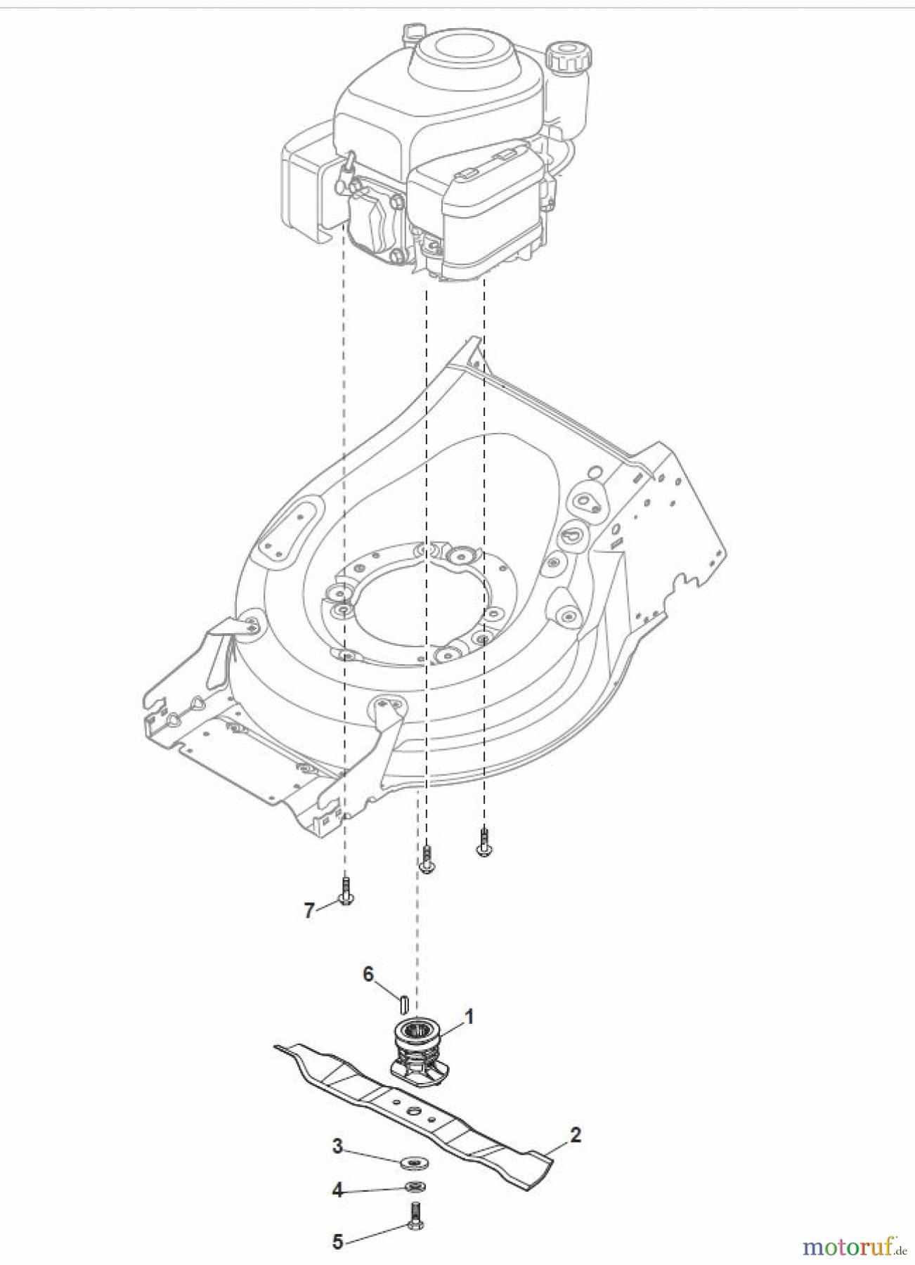  Global Garden Products GGP Rasenmäher Baujahr 2017 Benzin Mit Antrieb 2017 MP1 504 WSVQ Blade