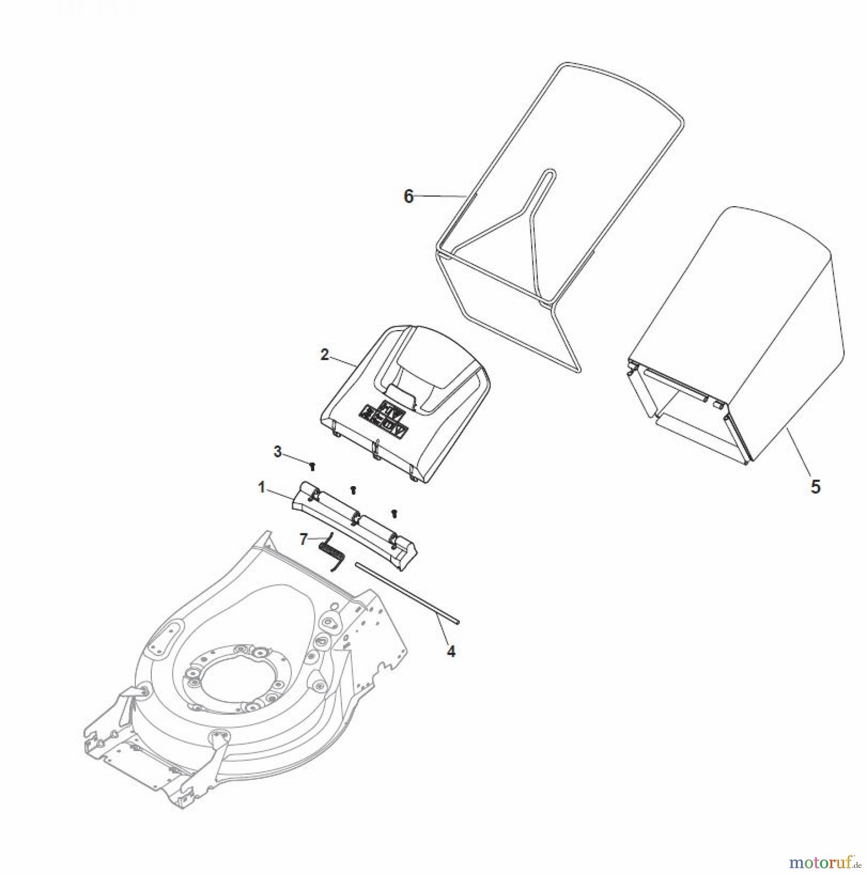 Global Garden Products GGP Rasenmäher Baujahr 2017 Benzin Mit Antrieb 2017 MP1 504 WSVQ Grass-Catcher