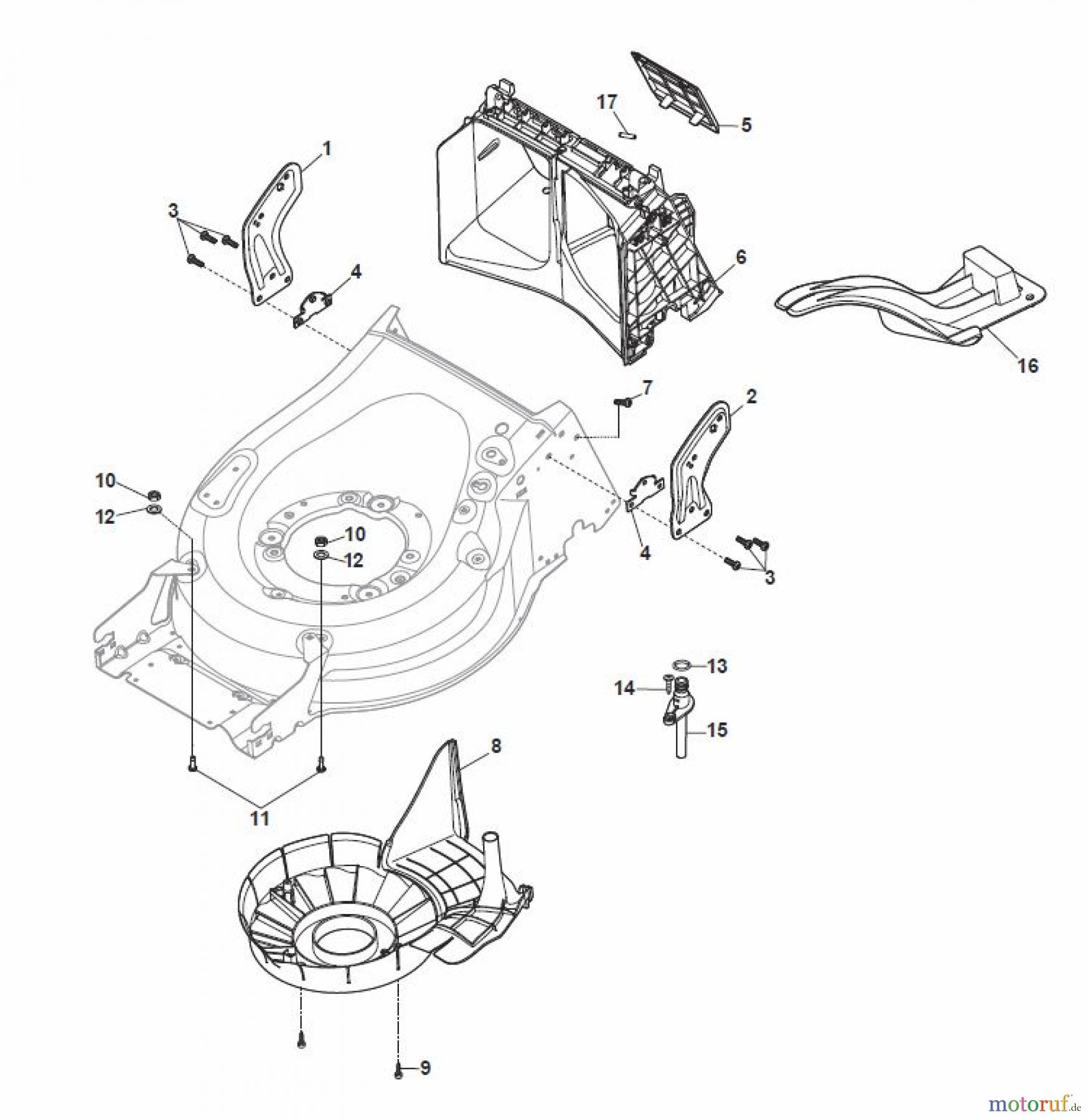 Global Garden Products GGP Rasenmäher Baujahr 2017 Benzin Mit Antrieb 2017 MP1 504 WSVQE Protection, Belt