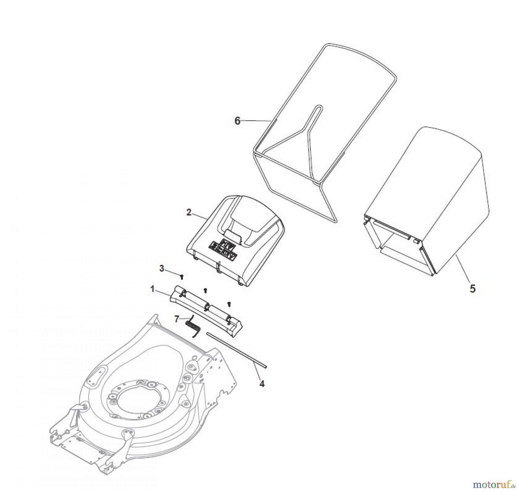 Global Garden Products GGP Rasenmäher Baujahr 2017 Benzin Mit Antrieb 2017 MP1 504 WSVQE Grass-Catcher