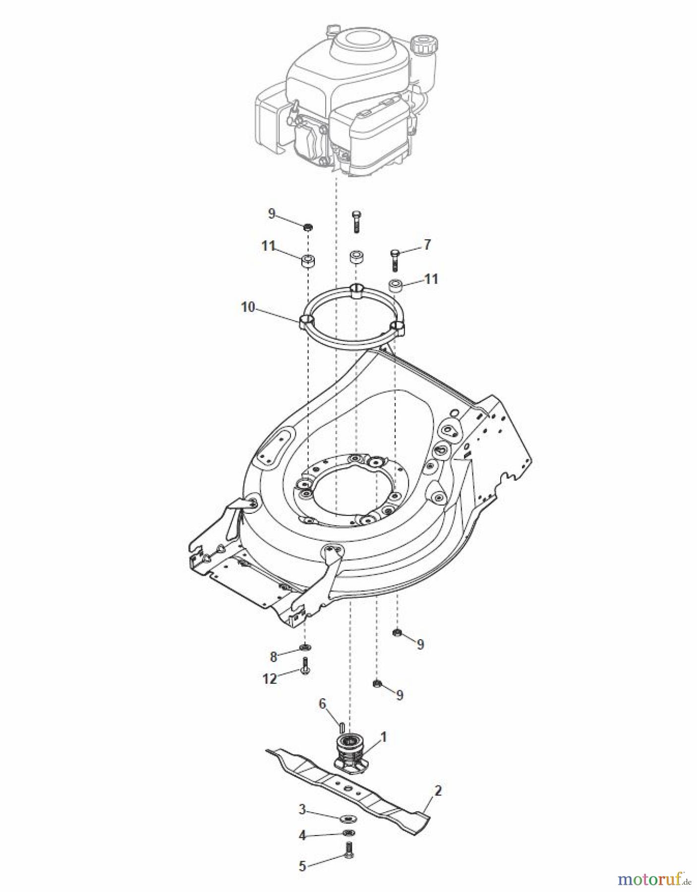 Global Garden Products GGP Rasenmäher Baujahr 2017 Benzin Mit Antrieb 2017 MP1 554 WS Blade for B&S 850E-750EX-675E-675EX ES