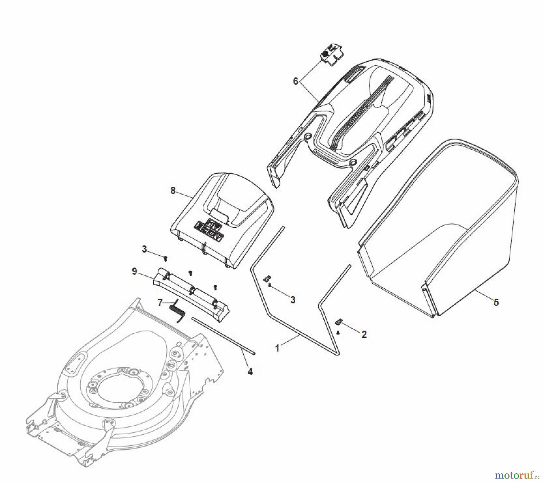 Global Garden Products GGP Rasenmäher Baujahr 2017 Benzin Mit Antrieb 2017 MP1 554 WSE Grass-Catcher