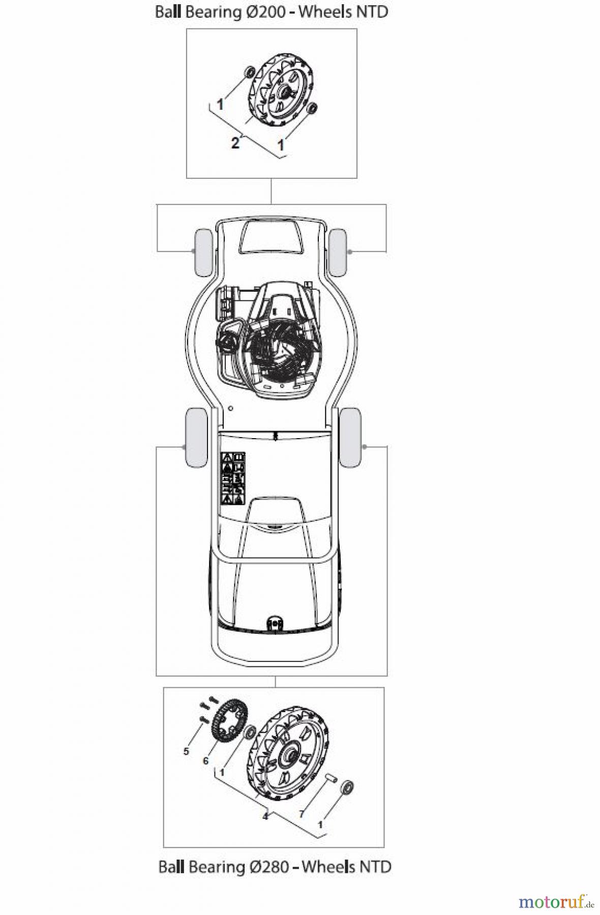  Global Garden Products GGP Rasenmäher Baujahr 2017 Benzin Mit Antrieb 2017 MP1 554 WSQ Wheels and Hub Caps