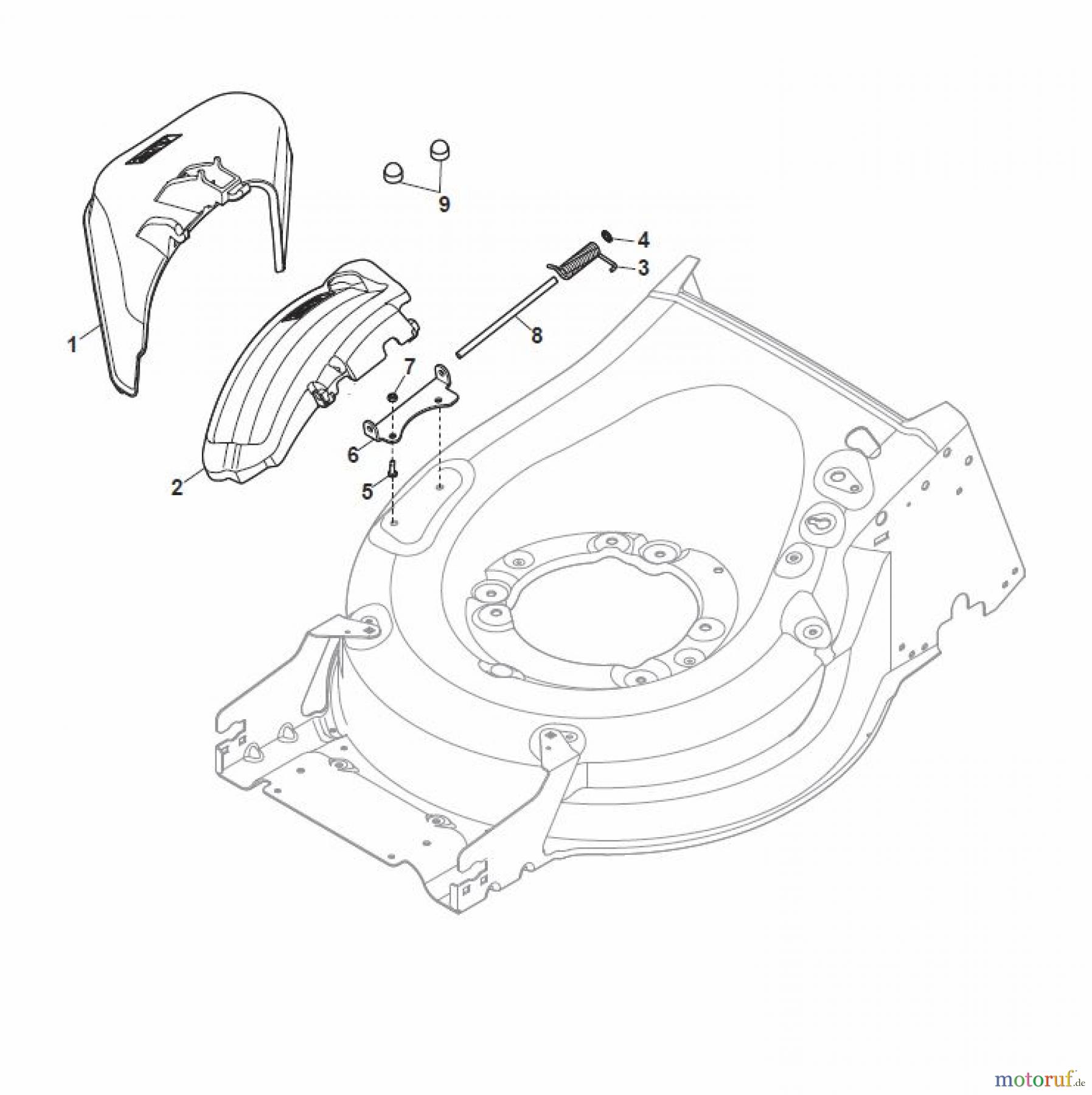  Global Garden Products GGP Rasenmäher Baujahr 2017 Benzin Mit Antrieb 2017 MP1 554 WSQ Ejection-Guard
