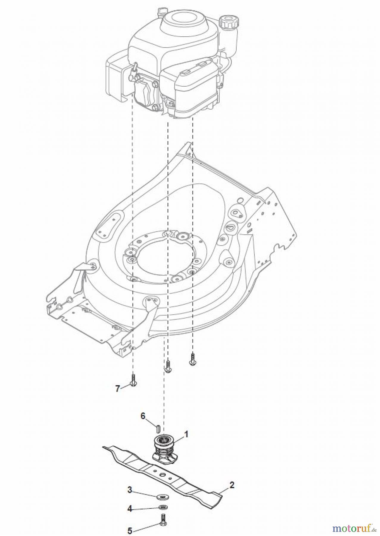 Global Garden Products GGP Rasenmäher Baujahr 2017 Benzin Mit Antrieb 2017 MP1 554 WSQ Blade