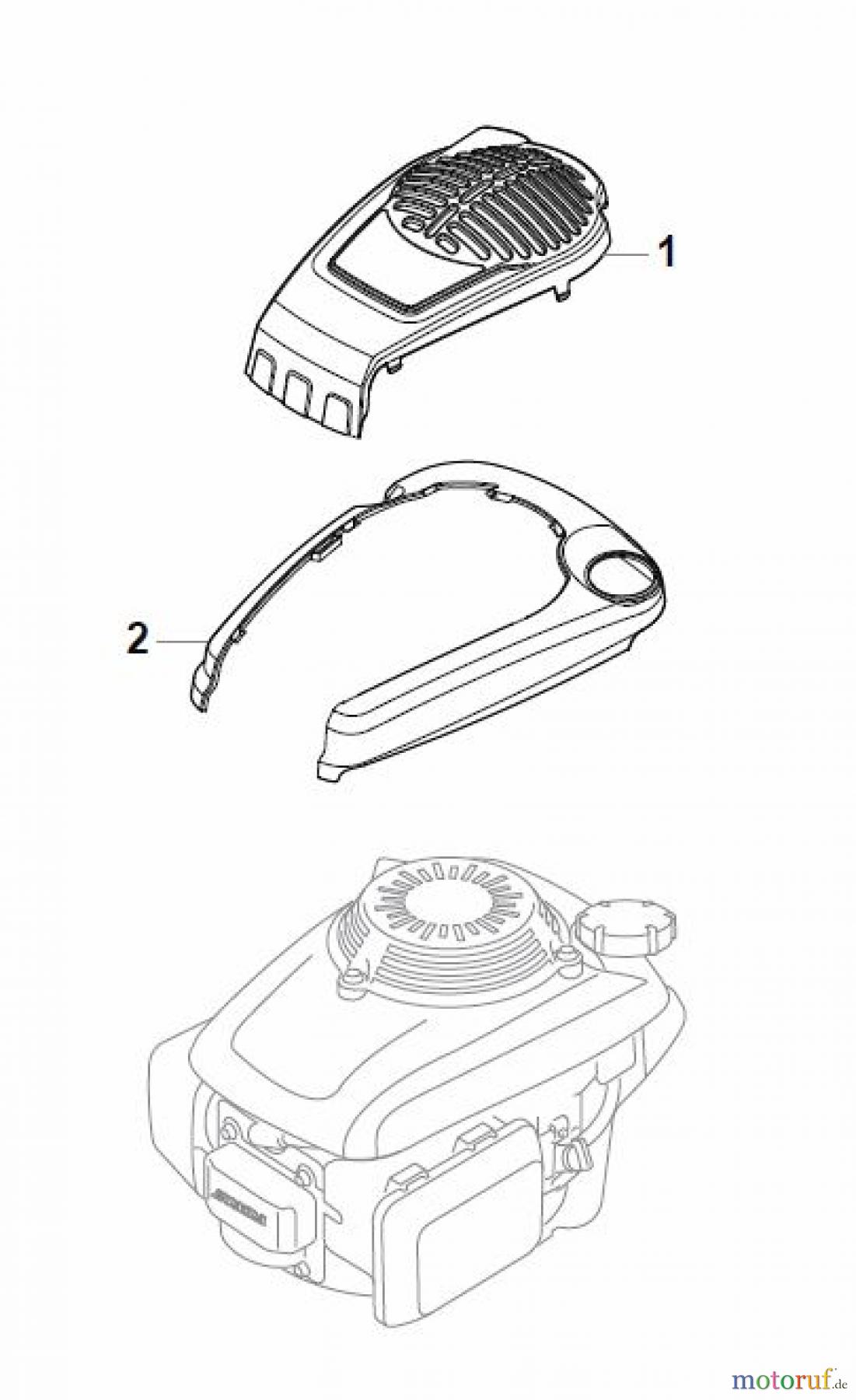  Global Garden Products GGP Rasenmäher Baujahr 2017 Benzin Mit Antrieb 2017 MP1 554 WSQ Honda Engine Cover