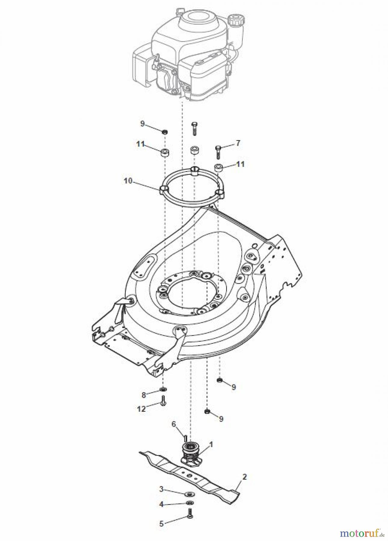 Global Garden Products GGP Rasenmäher Baujahr 2017 Benzin Mit Antrieb 2017 MP1 554 WSQE Blade for B&S 850E-750EX-675E-675EX ES