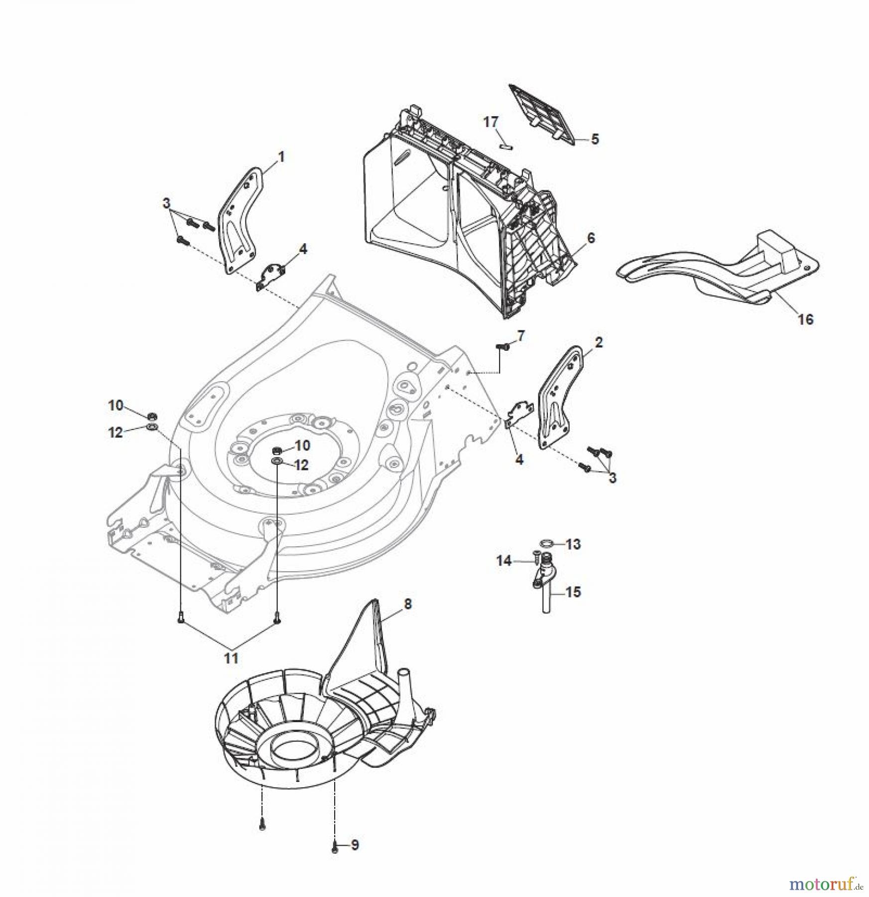  Global Garden Products GGP Rasenmäher Baujahr 2017 Benzin Mit Antrieb 2017 MP1 554 WSV Protection, Belt