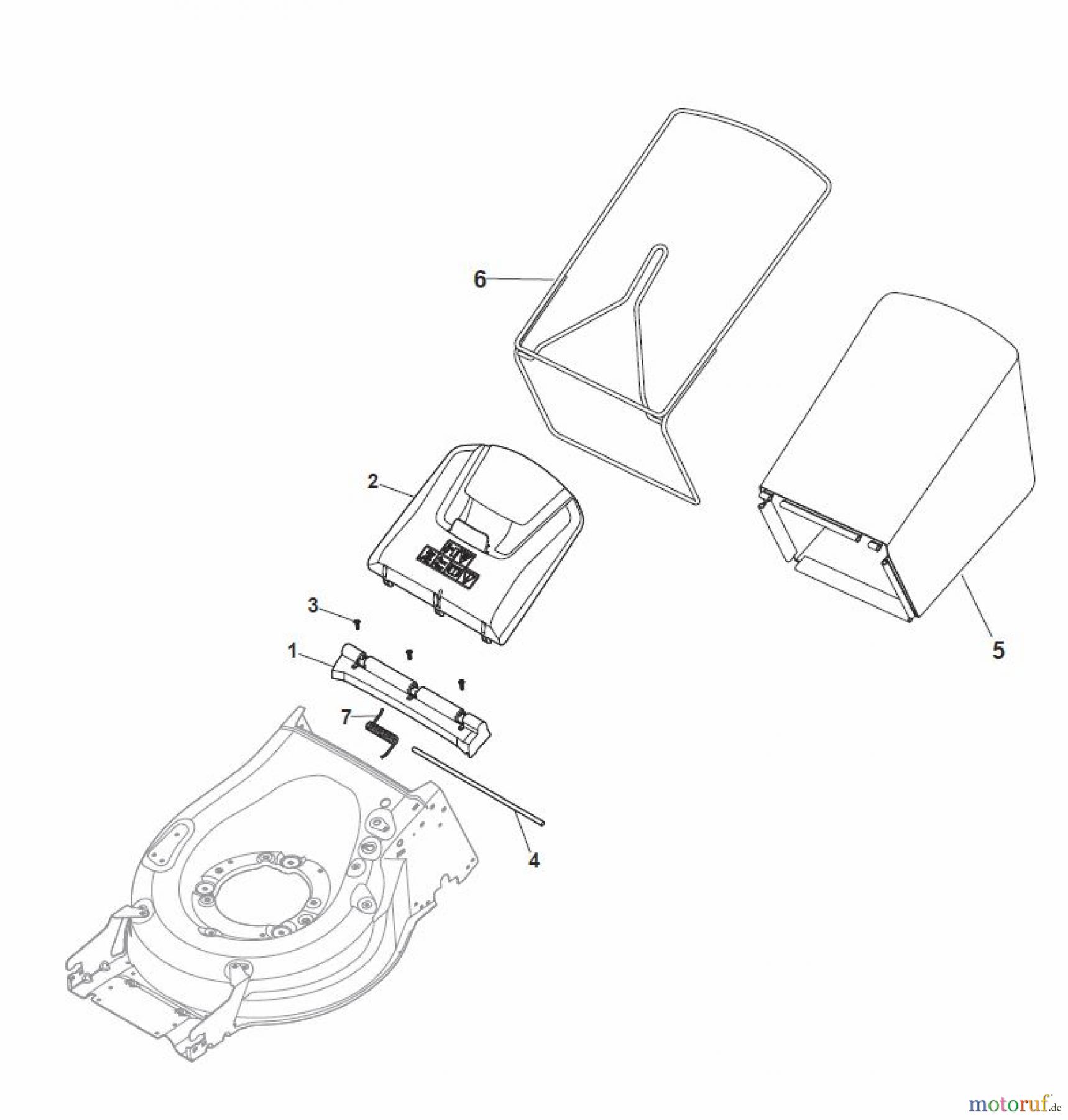 Global Garden Products GGP Rasenmäher Baujahr 2017 Benzin Mit Antrieb 2017 MP1 554 WSV Grass-Catcher