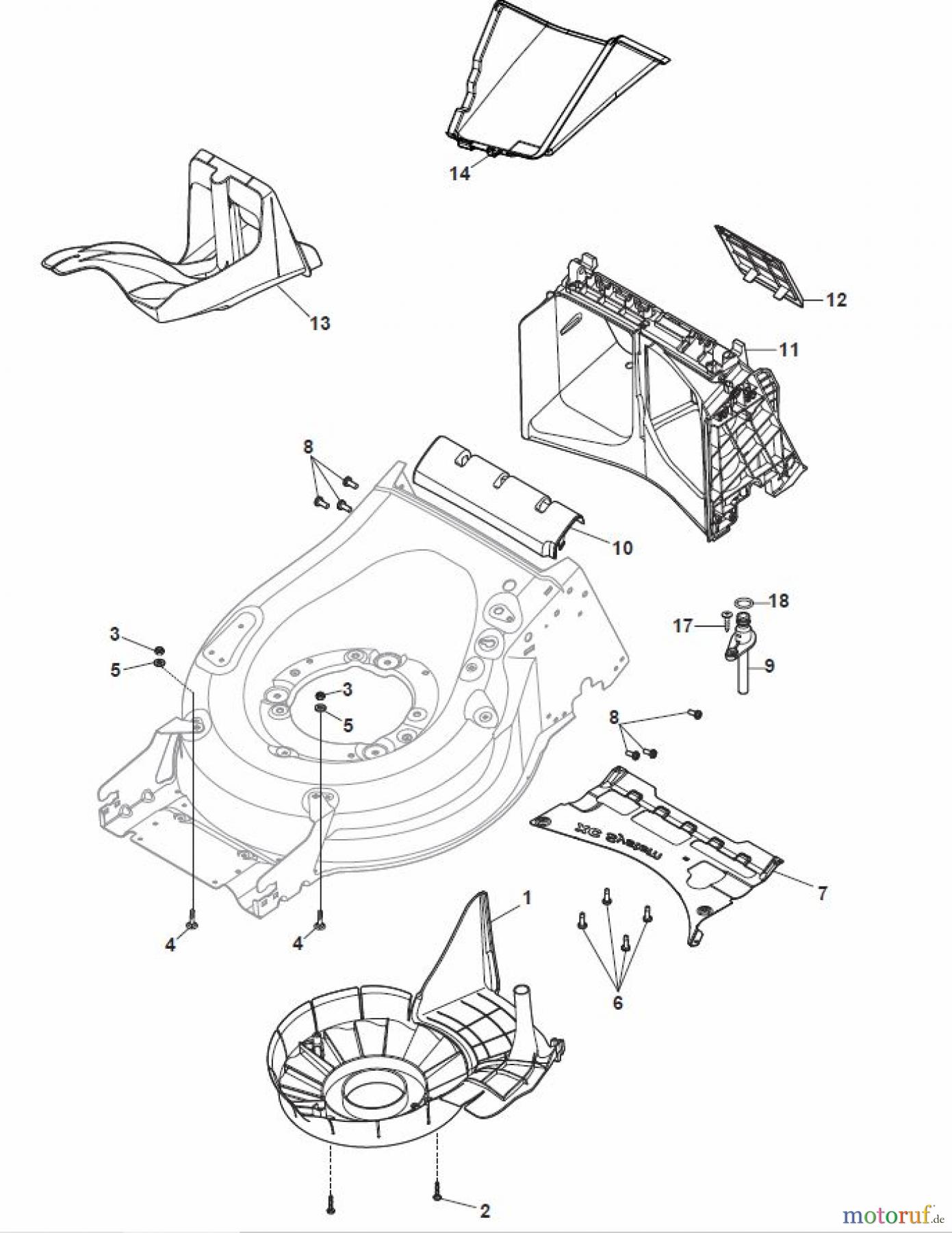  Global Garden Products GGP Rasenmäher Baujahr 2017 Benzin Mit Antrieb 2017 MP2 504 S Protection, Belt