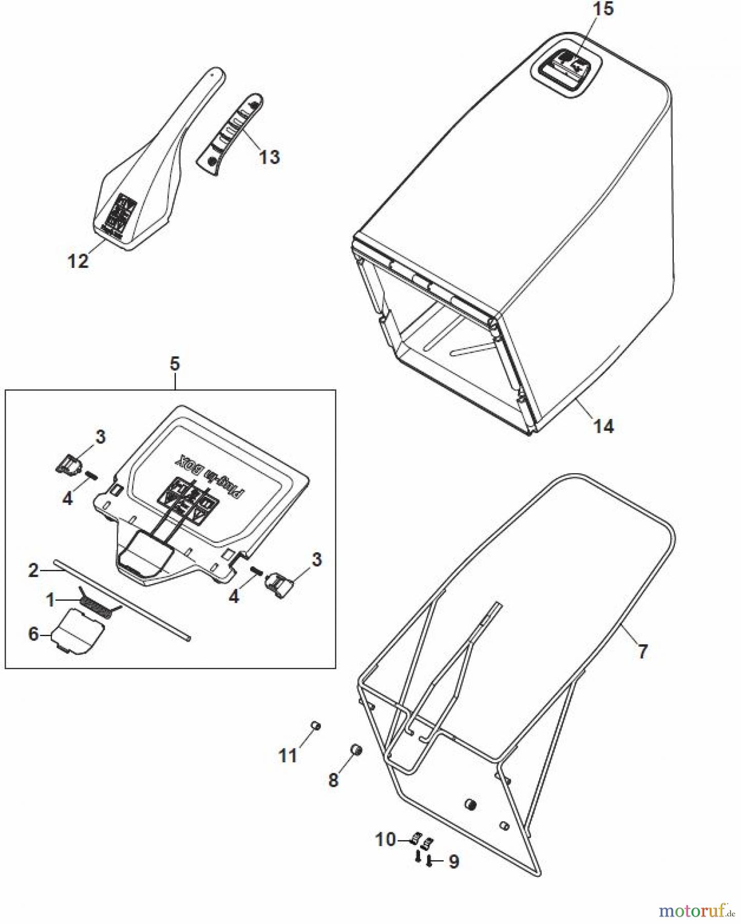  Global Garden Products GGP Rasenmäher Baujahr 2017 Benzin Mit Antrieb 2017 MP2 504 S Grass-Catcher