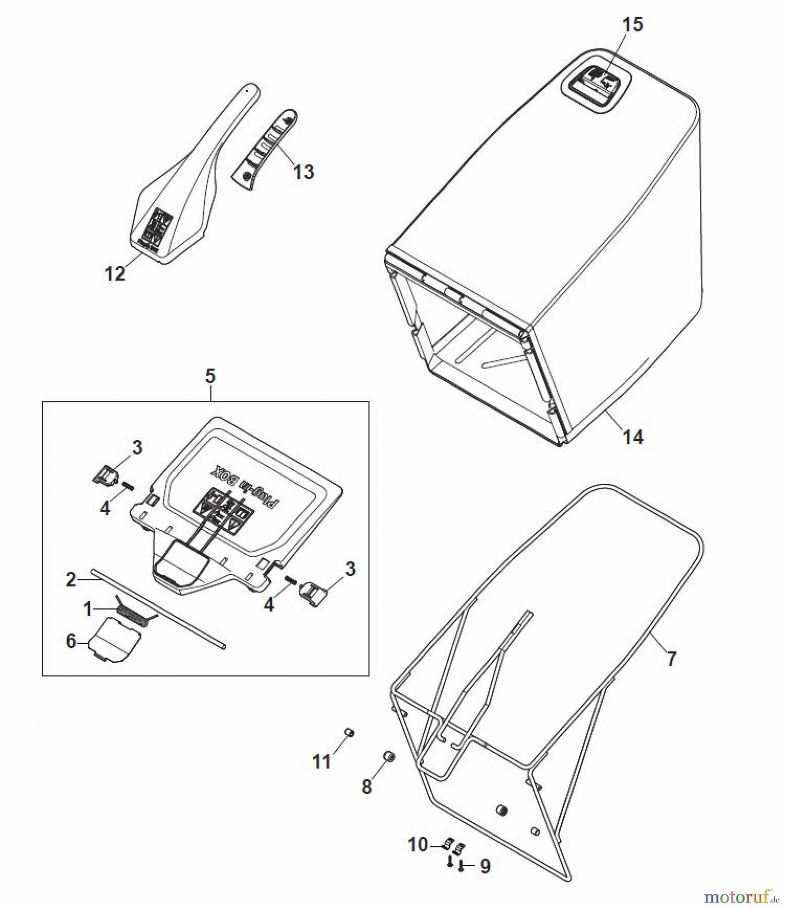  Global Garden Products GGP Rasenmäher Baujahr 2017 Benzin Mit Antrieb 2017 MP2 504 SE Grass-Catcher