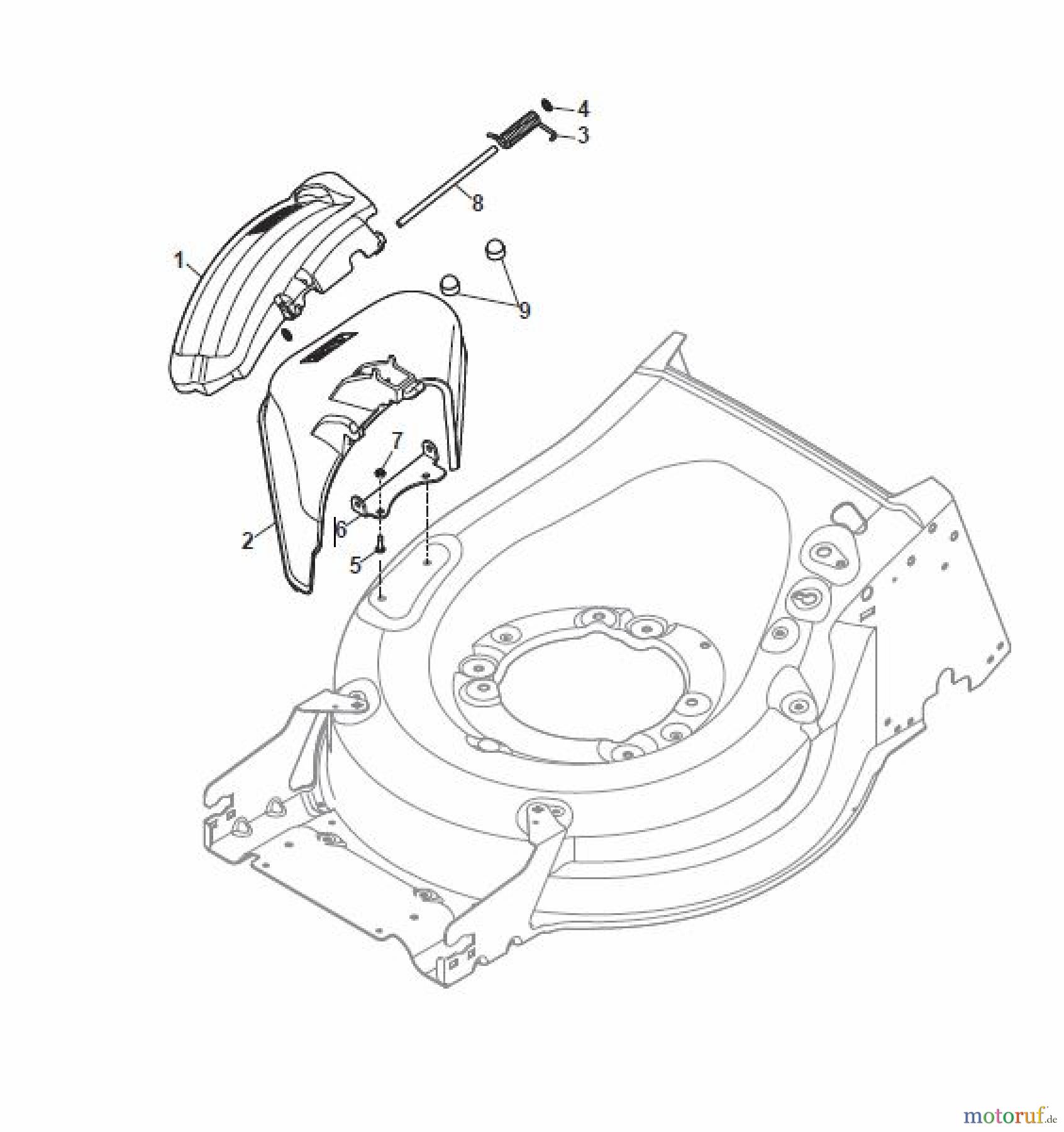  Global Garden Products GGP Rasenmäher Baujahr 2017 Benzin Mit Antrieb 2017 MP2 504 SE-R (Roller) Ejection-Guard