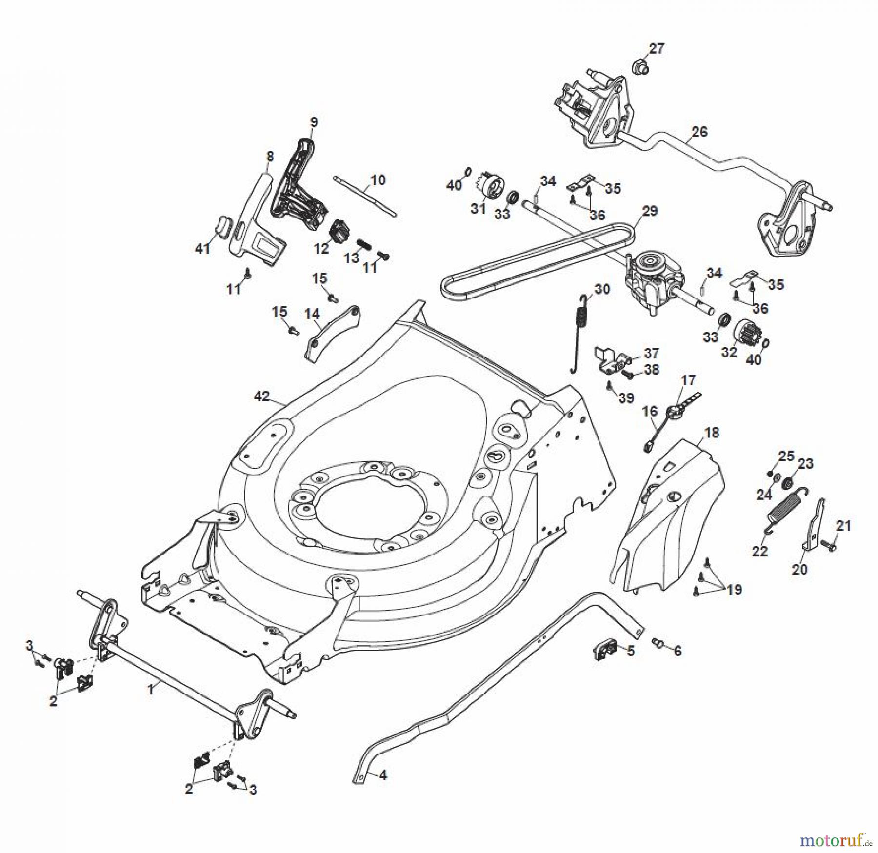  Global Garden Products GGP Rasenmäher Baujahr 2017 Benzin Mit Antrieb 2017 MP2 504 SQ Deck And Height Adjusting