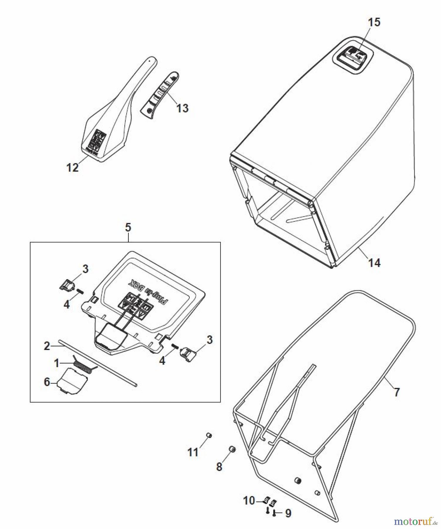  Global Garden Products GGP Rasenmäher Baujahr 2017 Benzin Mit Antrieb 2017 MP2 504 SQ Grass-Catcher