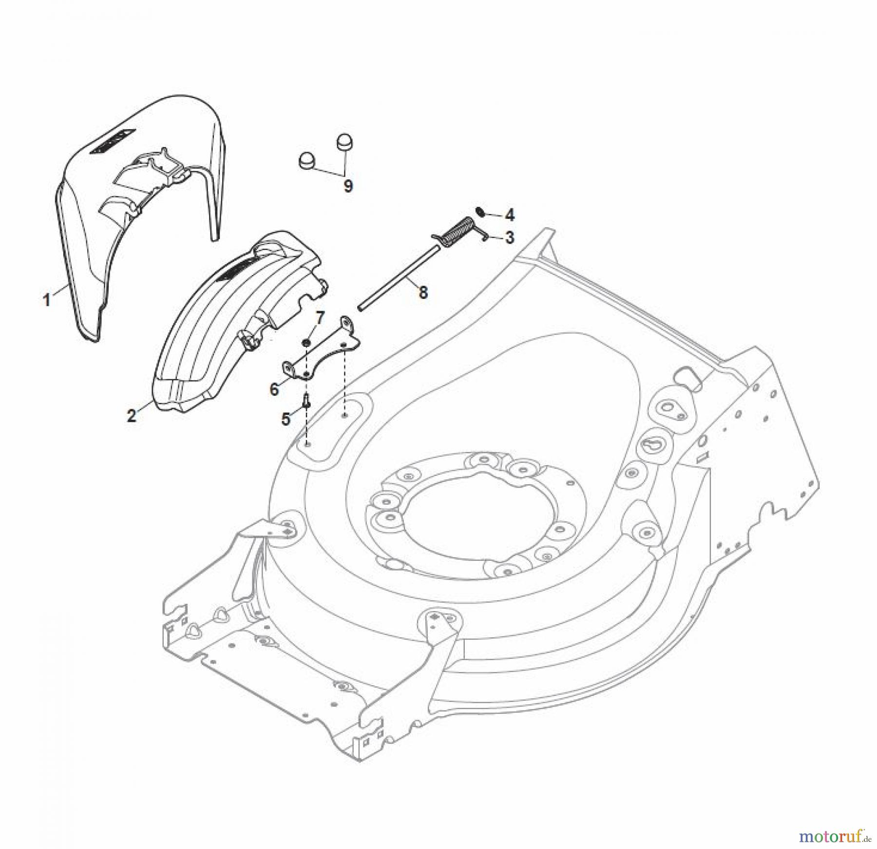  Global Garden Products GGP Rasenmäher Baujahr 2017 Benzin Mit Antrieb 2017 MP2 504 SQE Ejection-Guard