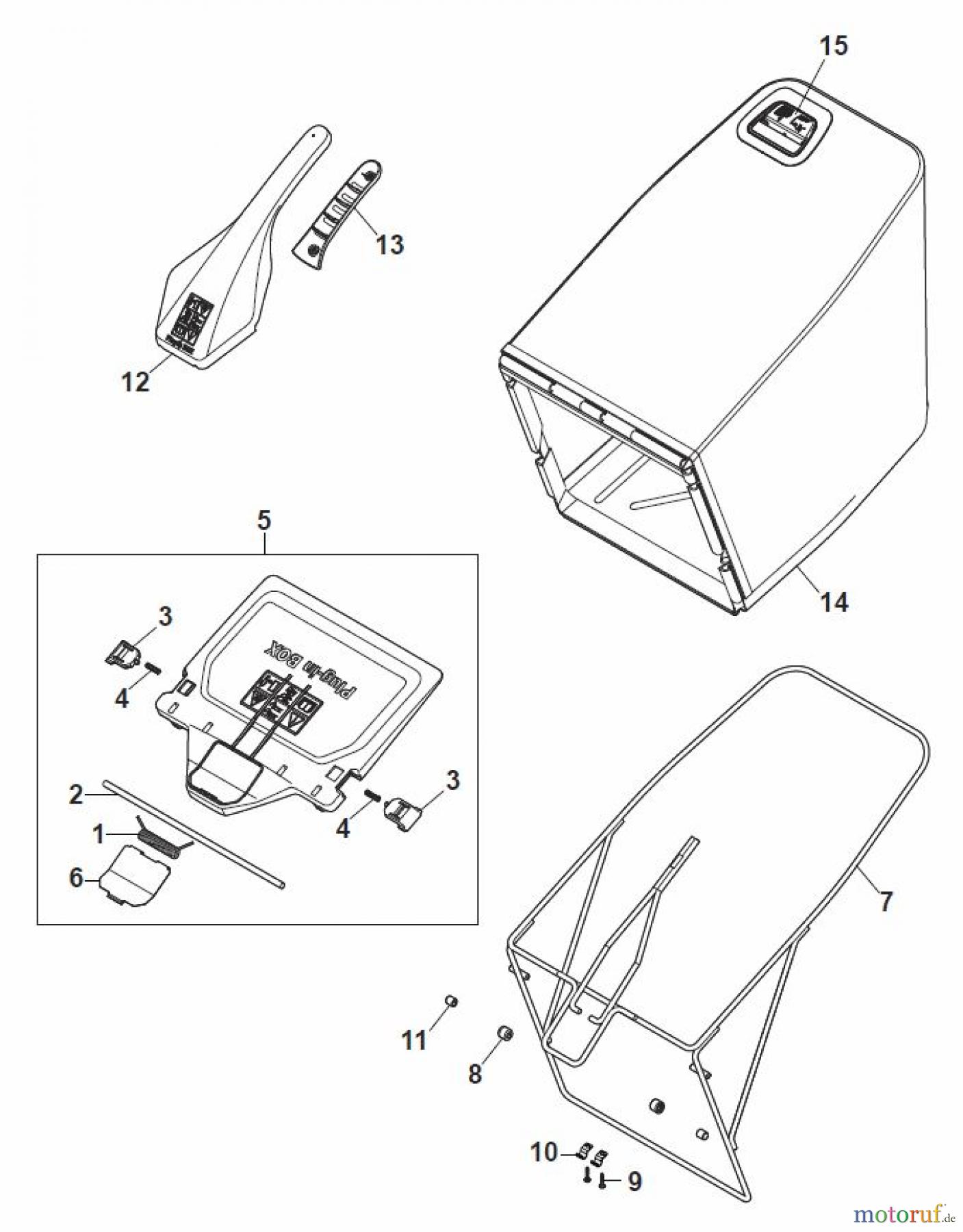 Global Garden Products GGP Rasenmäher Baujahr 2017 Benzin Mit Antrieb 2017 MP2 504 SQE Grass-Catcher